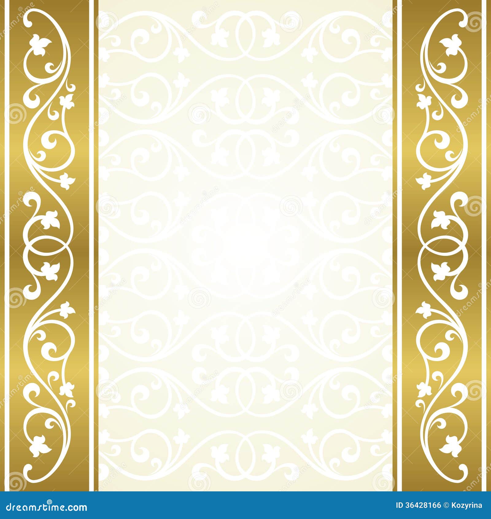 Floral invitation card. stock vector. Illustration of border - 36428166