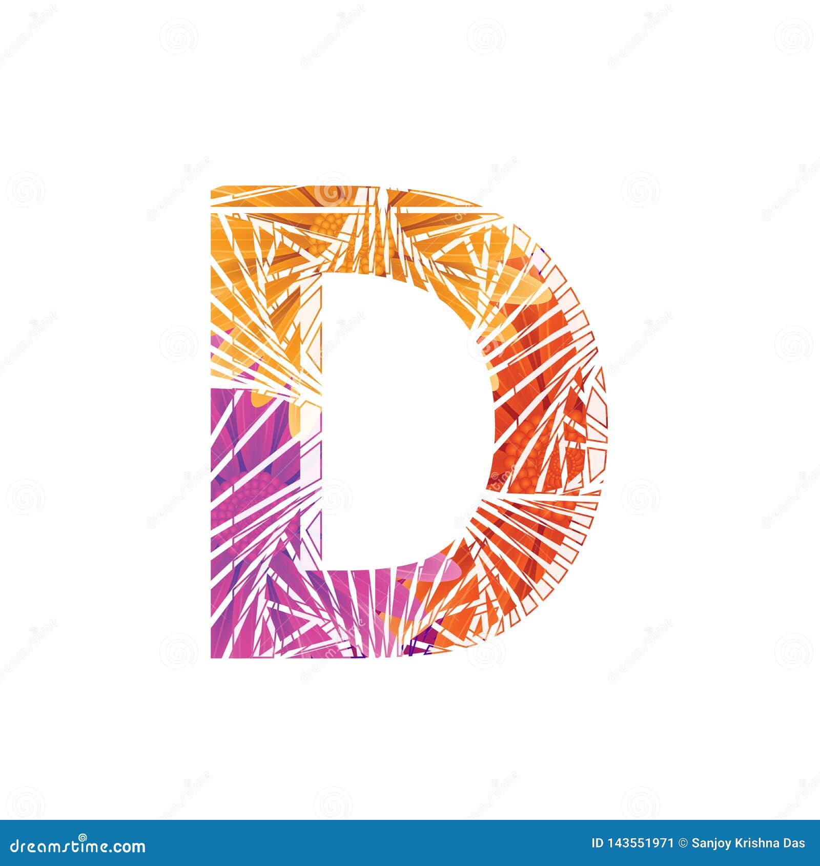 Floral Letter D Design Template. Mother`s Das Flower Logo Type Design ...