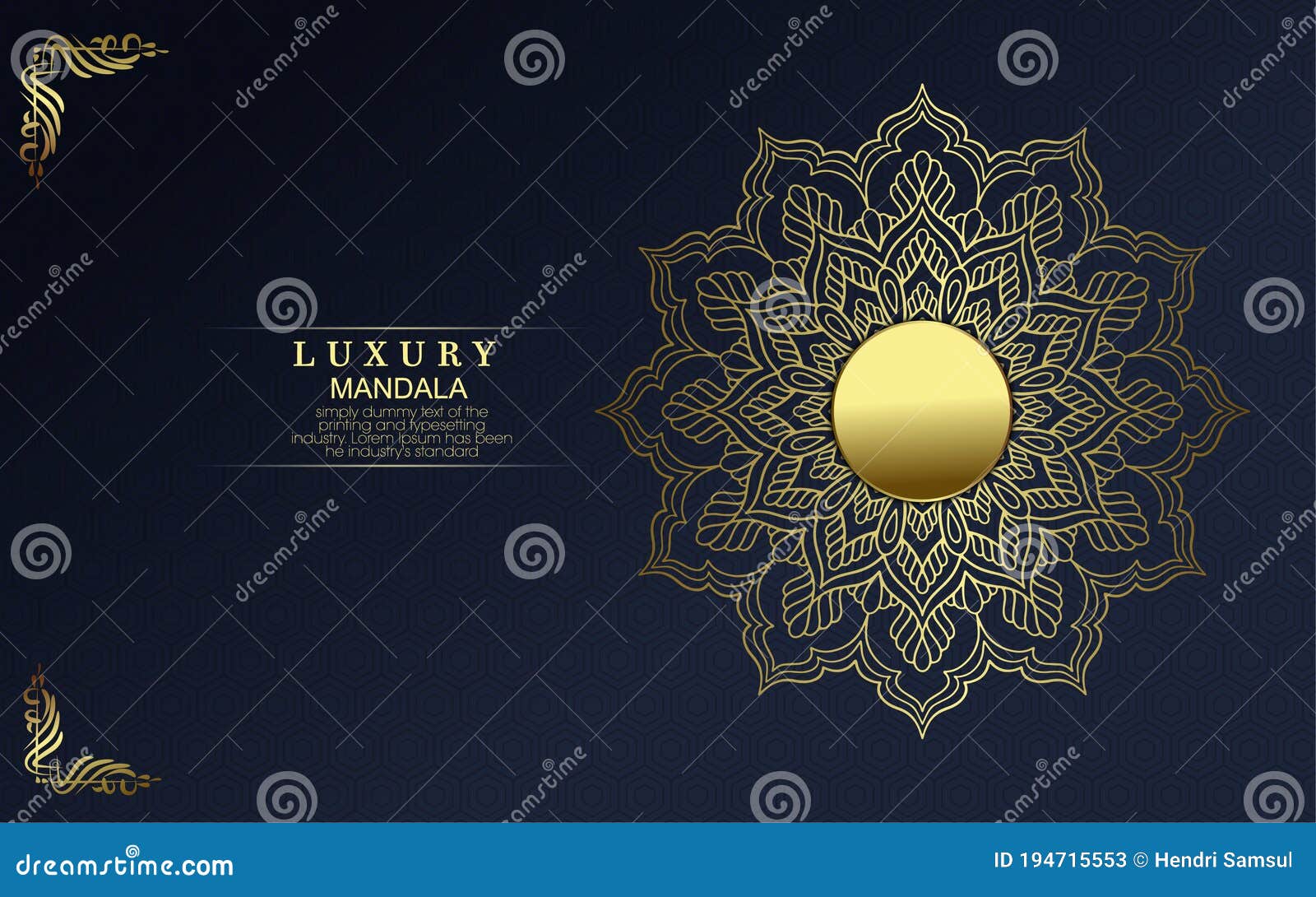 Premium Vector  Luxury ornamental mandala background in gold