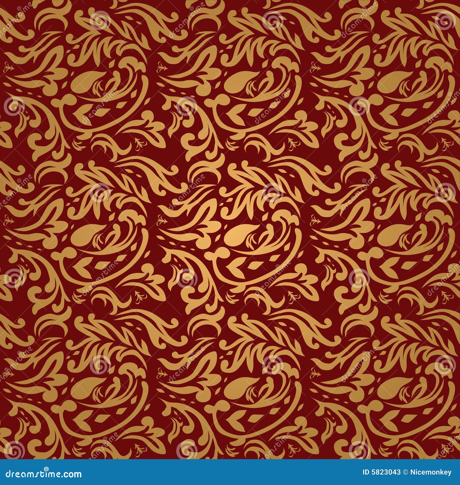 Floral maroon  stock vector Image of scroll damask 