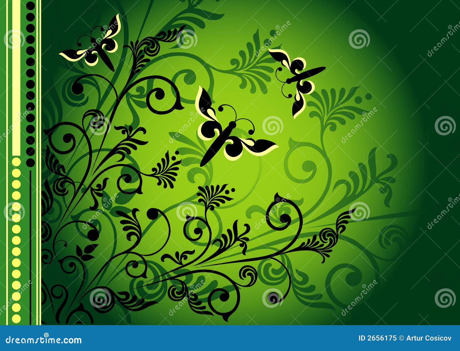 Floral ornament stock vector. Illustration of curve, background 2656175