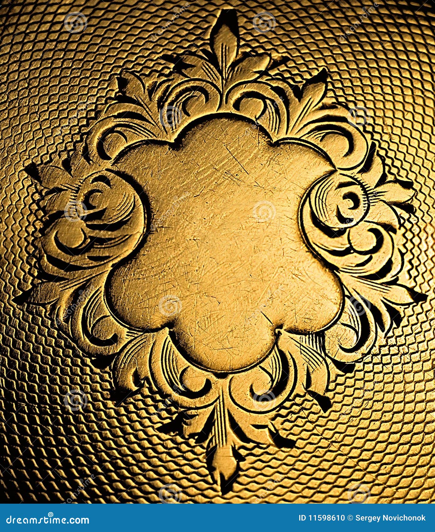 Floral Ornament on the Lid Hours Stock Illustration Illustration of