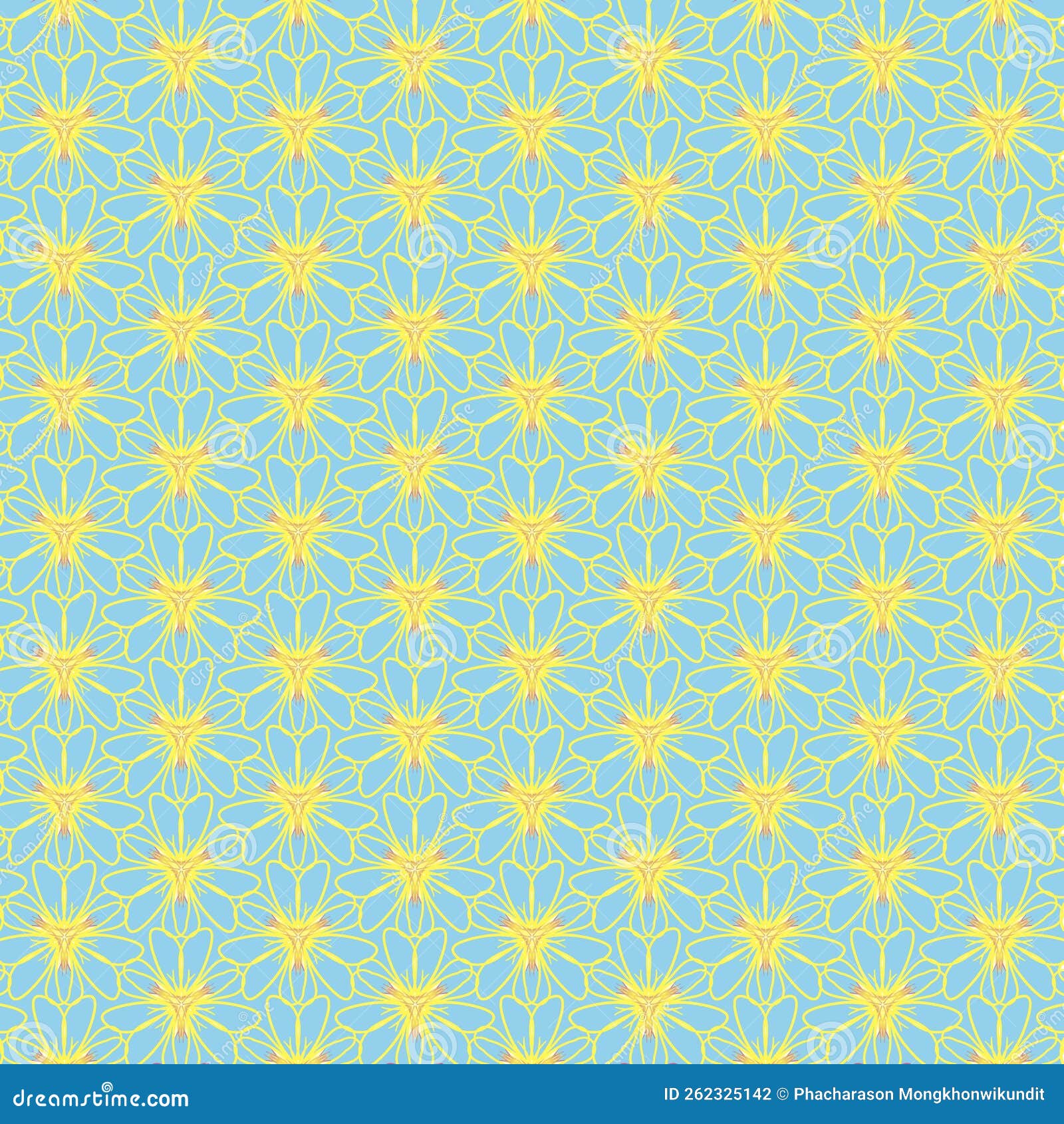 Floral Pattern, Vintage Geometric Pattern. Retro Style and Aesthetic