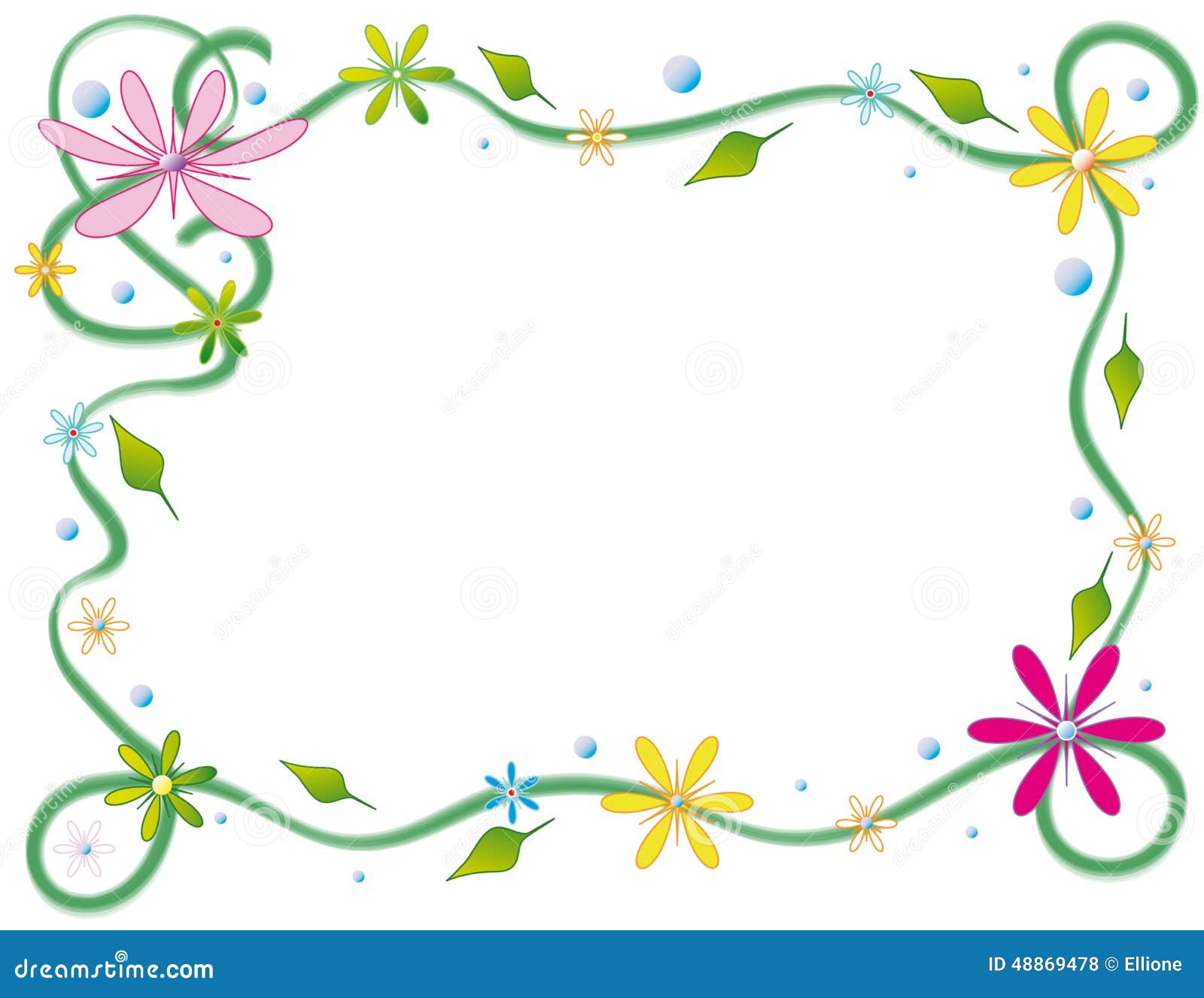Floral postcard stock vector. Illustration of herb, flowers 48869478