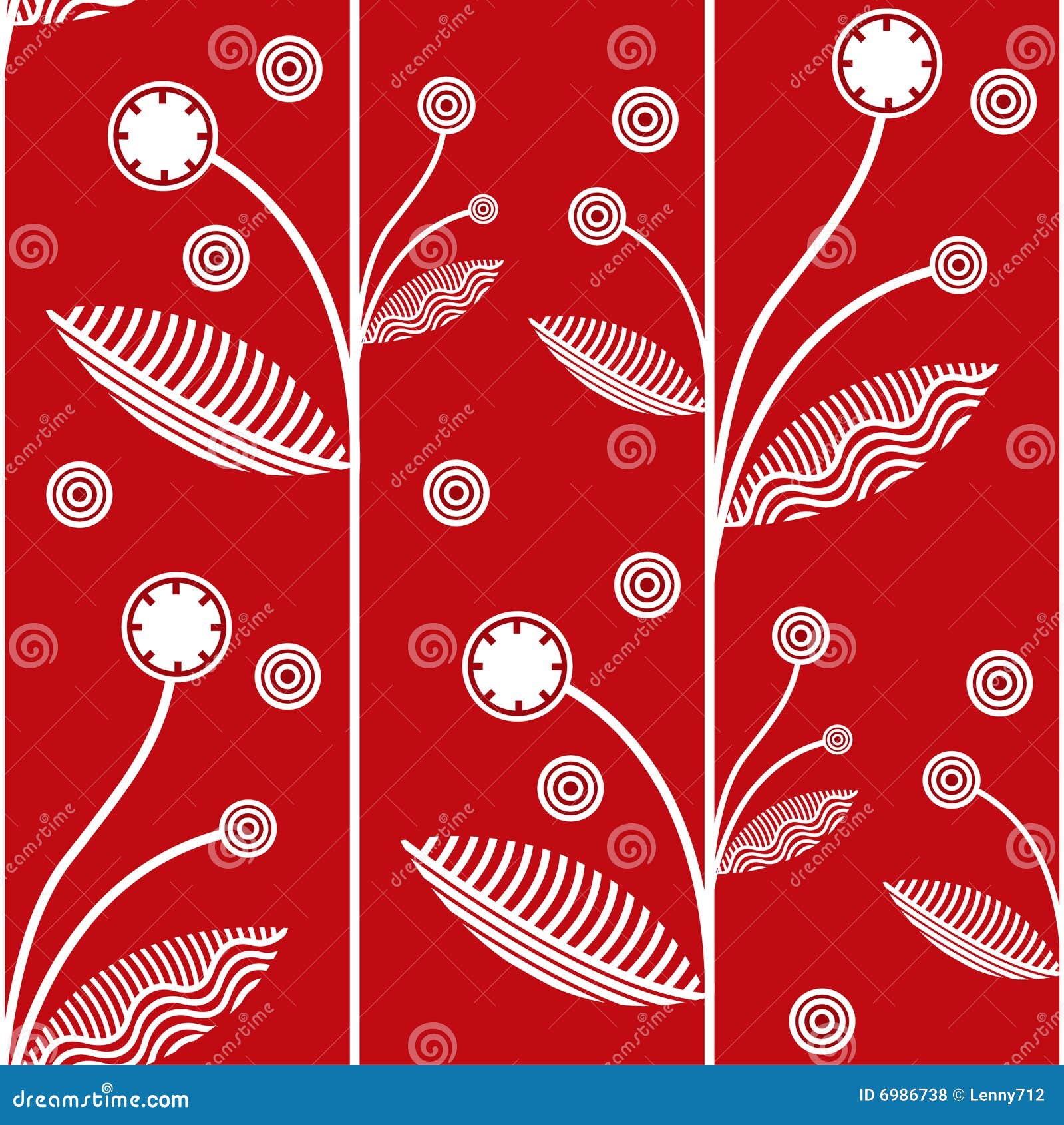 Floral Red Vector Background Stock Vector Illustration of decoration