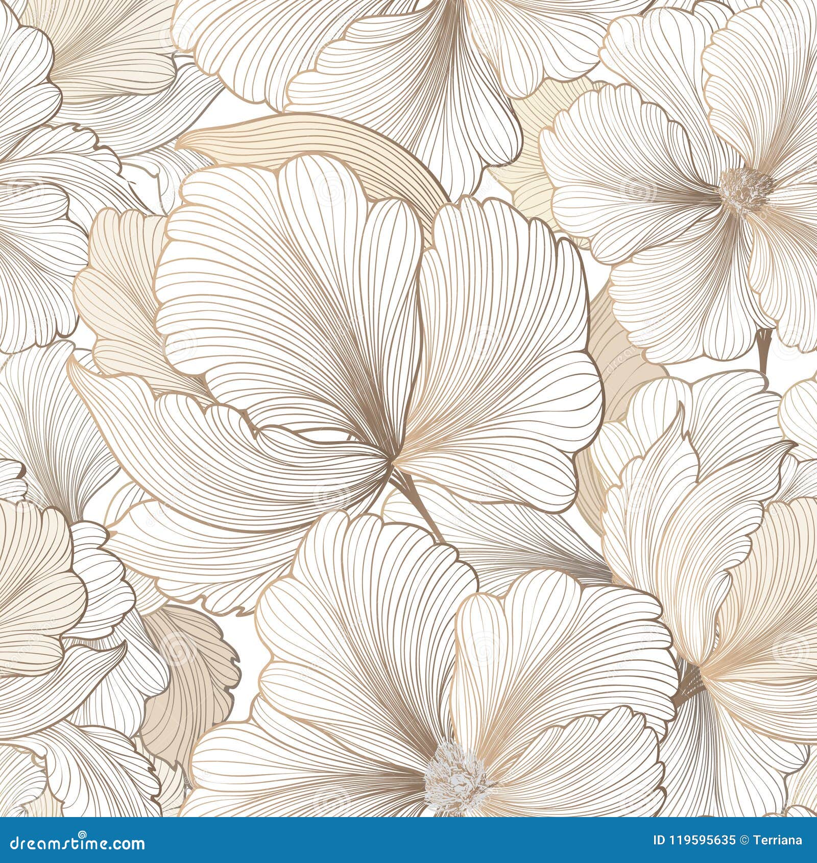 floral seamless pattern. flower background. flourish garden text