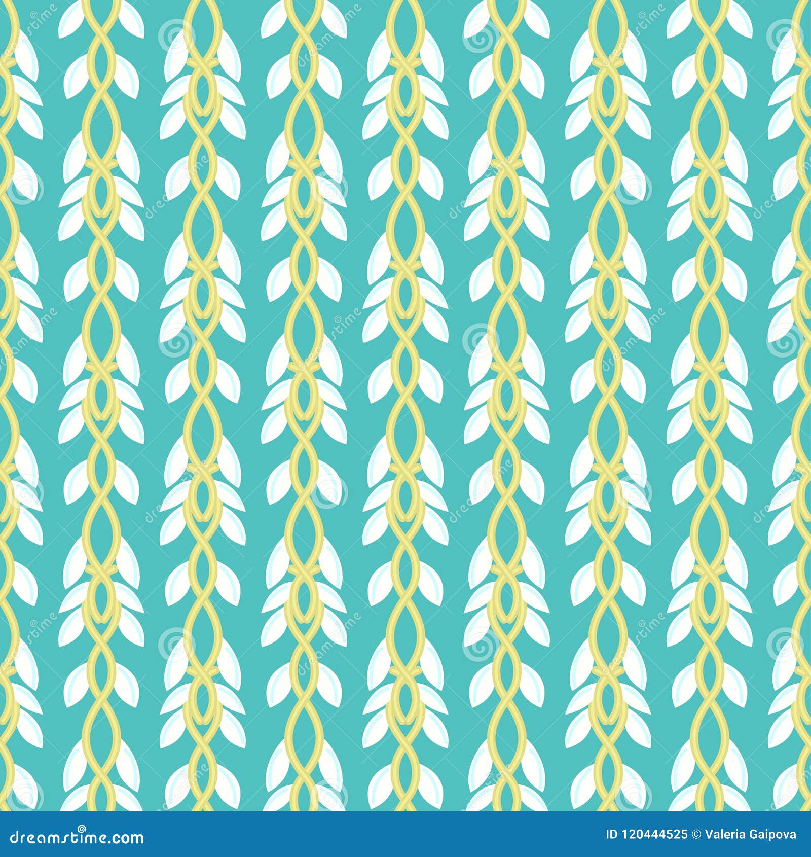 Floral Seamless Pattern. Hand Drawn Interwoven Branches. Repeating