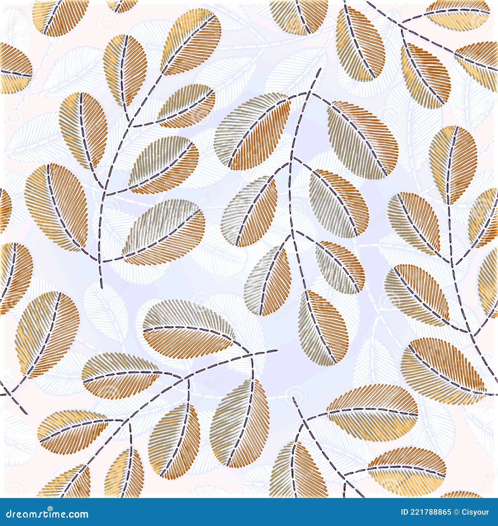 Floral Seamless Pattern with Plastic Warp Isolated Paper Design for