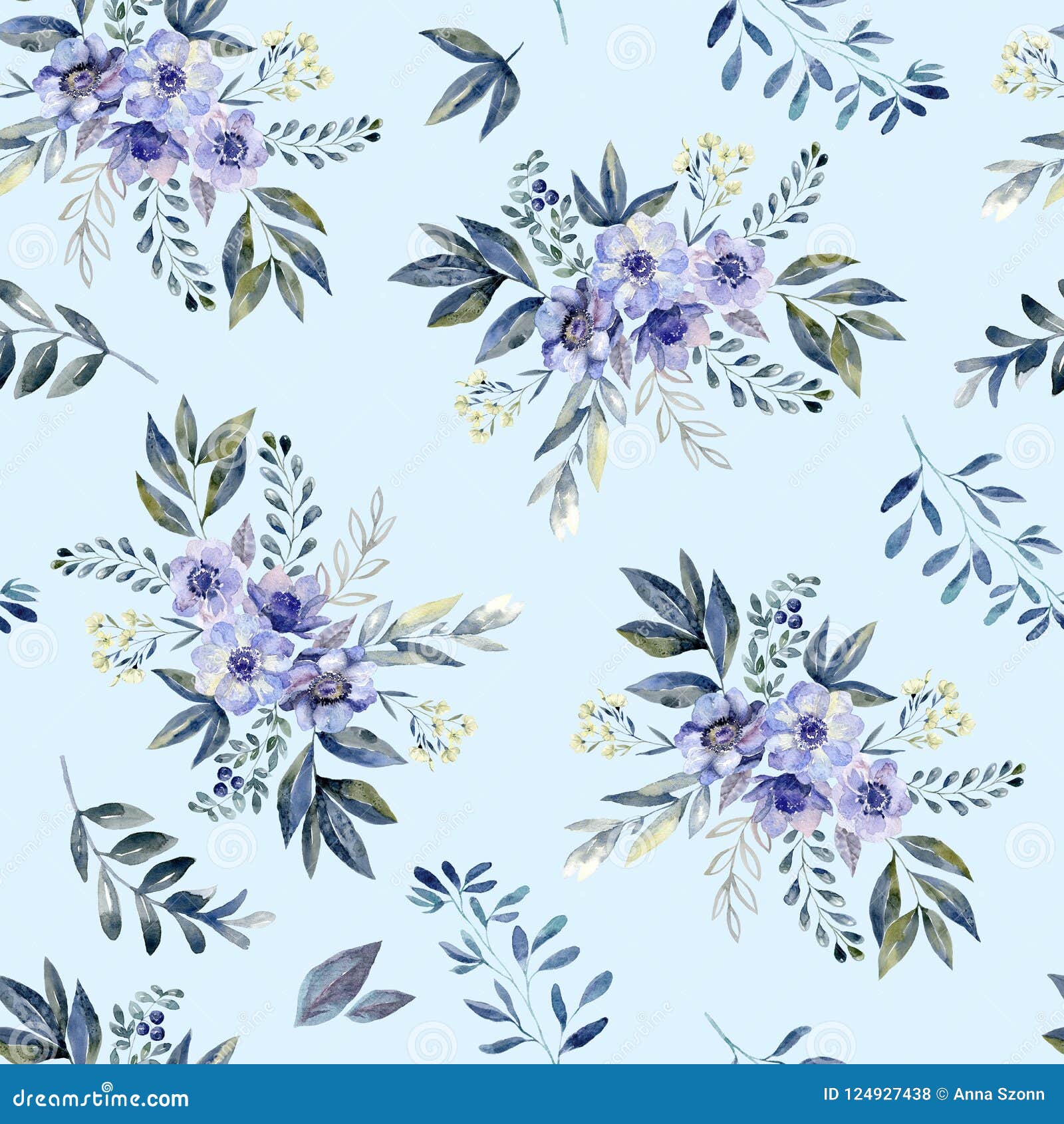 Floral Seamless Pattern for Wrapping Paper Design Stock Illustration -  Illustration of nature, backdrop: 124927438