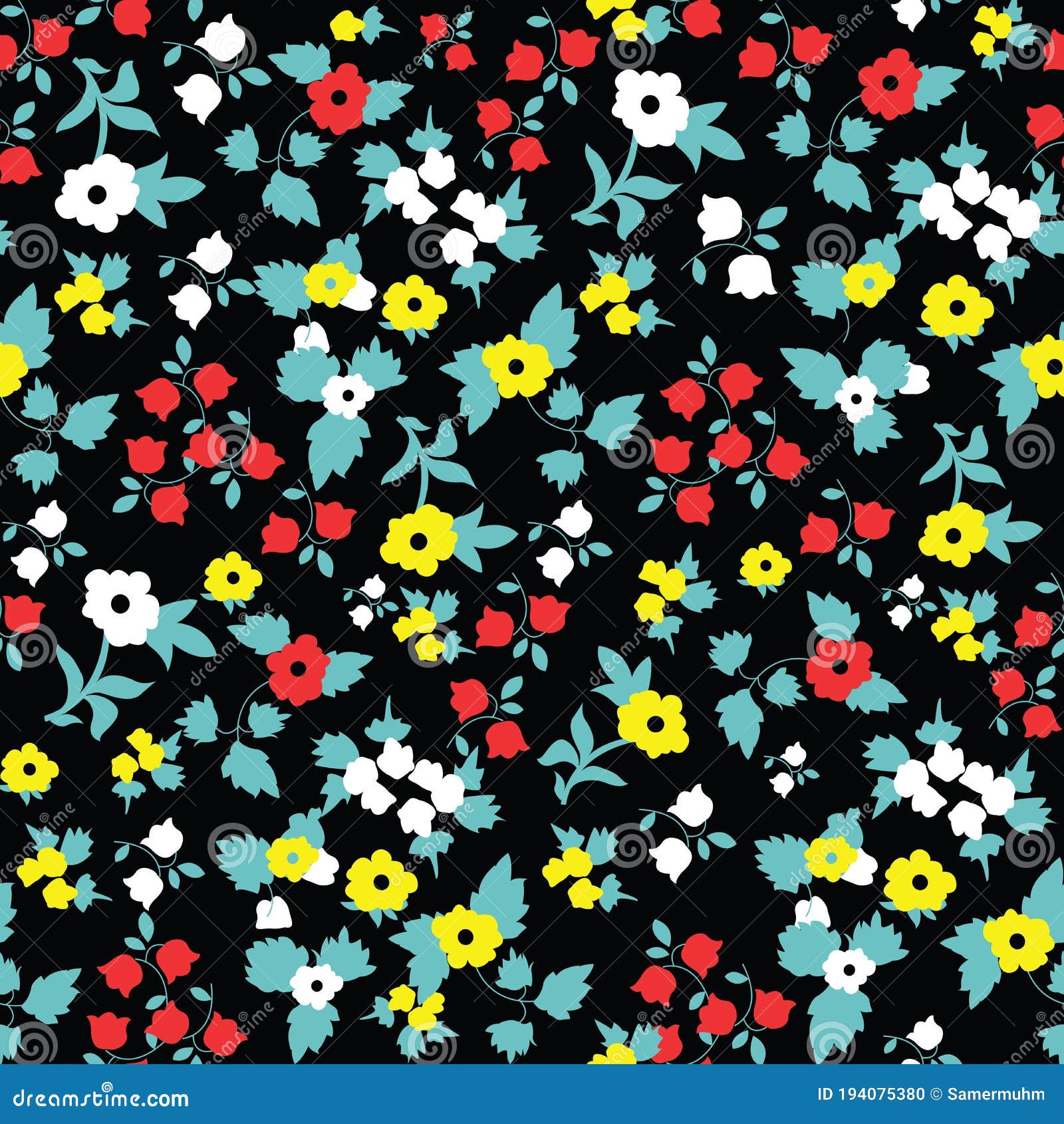 Floral Sin Costuras Lindo Patrón En Pequeña Flor Bonita. Fondo Simple Para  Las Cubiertas Textiles O De Libros Impresión De Papel D Stock de  ilustración - Ilustración de hoja, saludo: 194075380