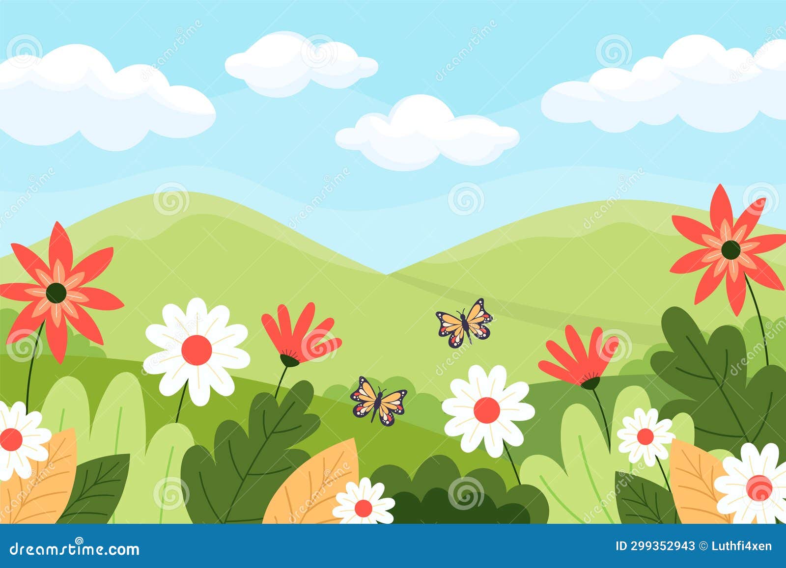 floral spring season background