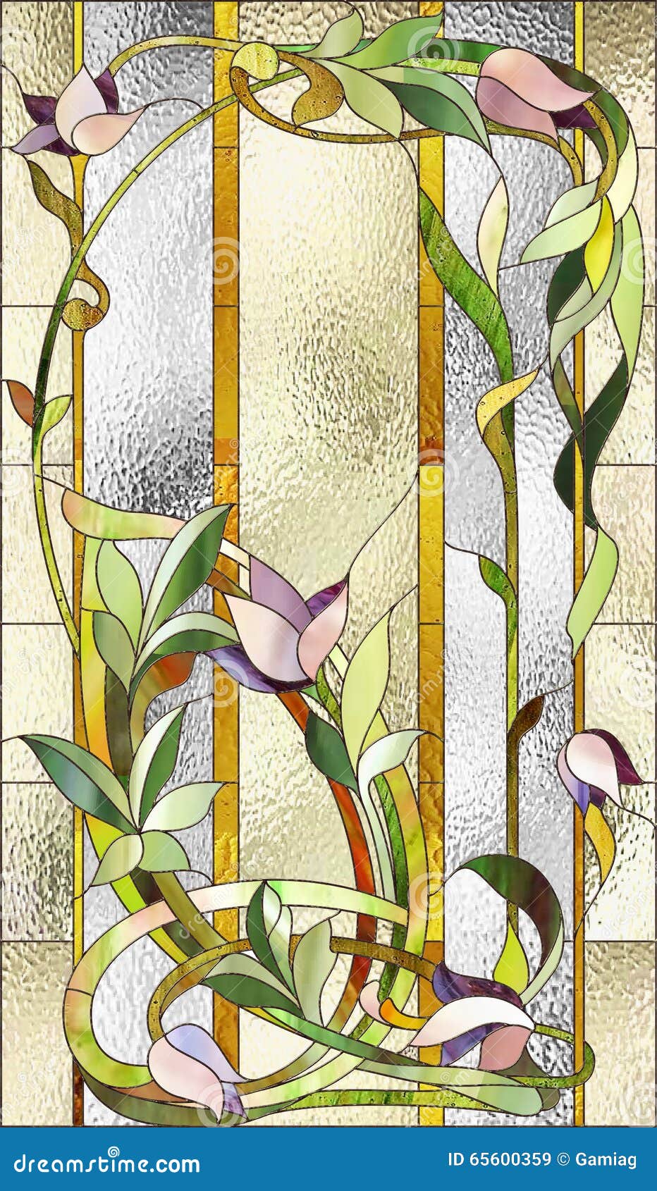 Stained Glass Pattern Stock Illustration - Download Image Now