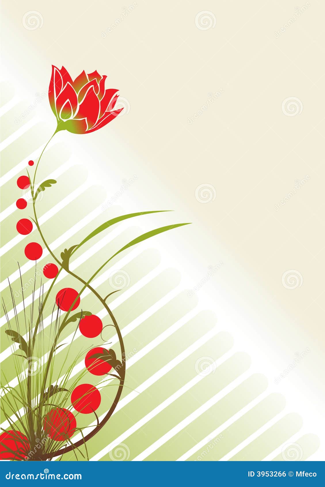 Floral theme background stock vector. Illustration of creative 3953266