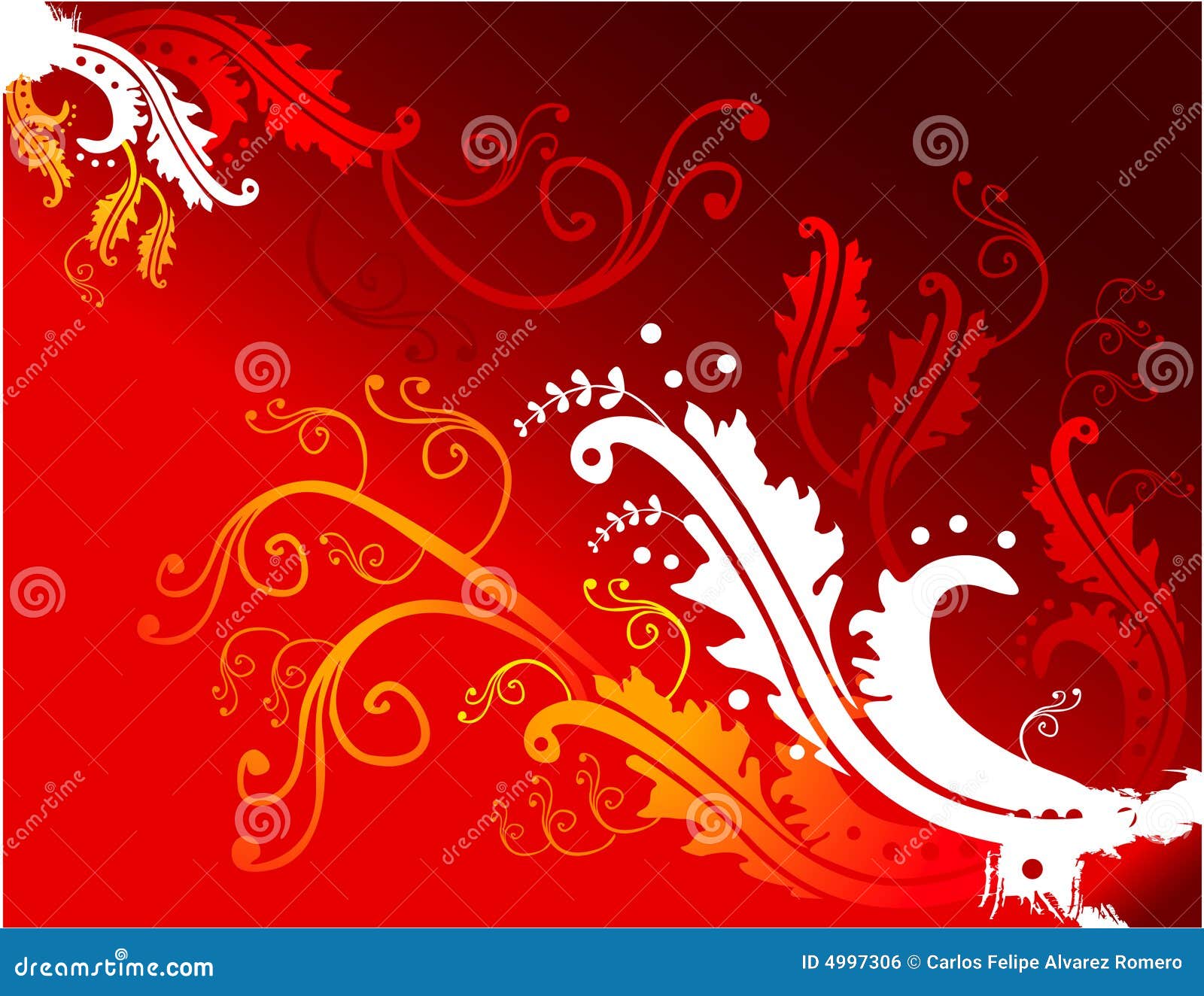 Floral vector stock vector. Illustration of leaf, background - 4997306