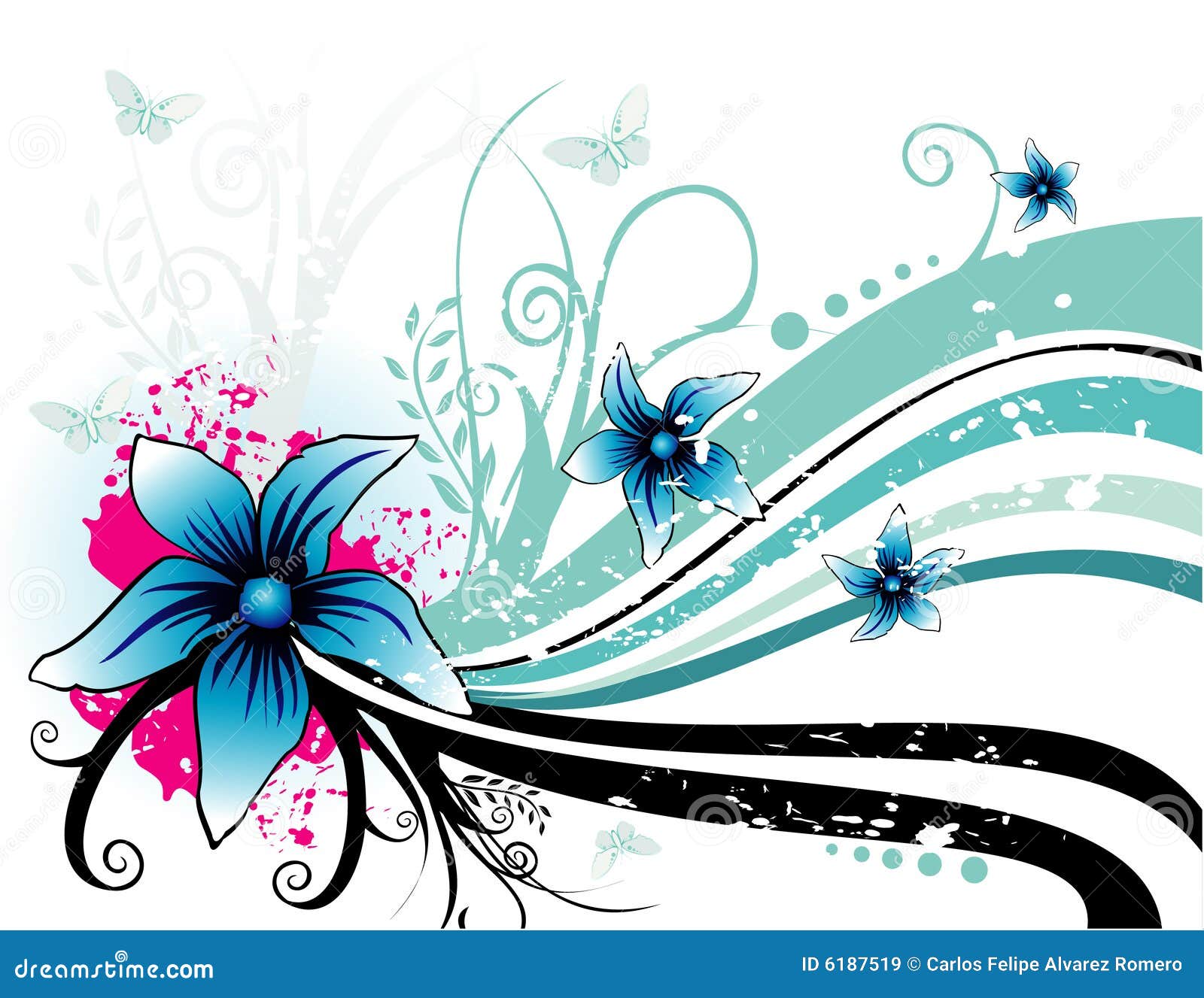 Floral Vector Illustration Stock Vector Illustration Of Lines 6187519 Floral Vector Illustration Stock Vector Illustration Of Lines 6187519