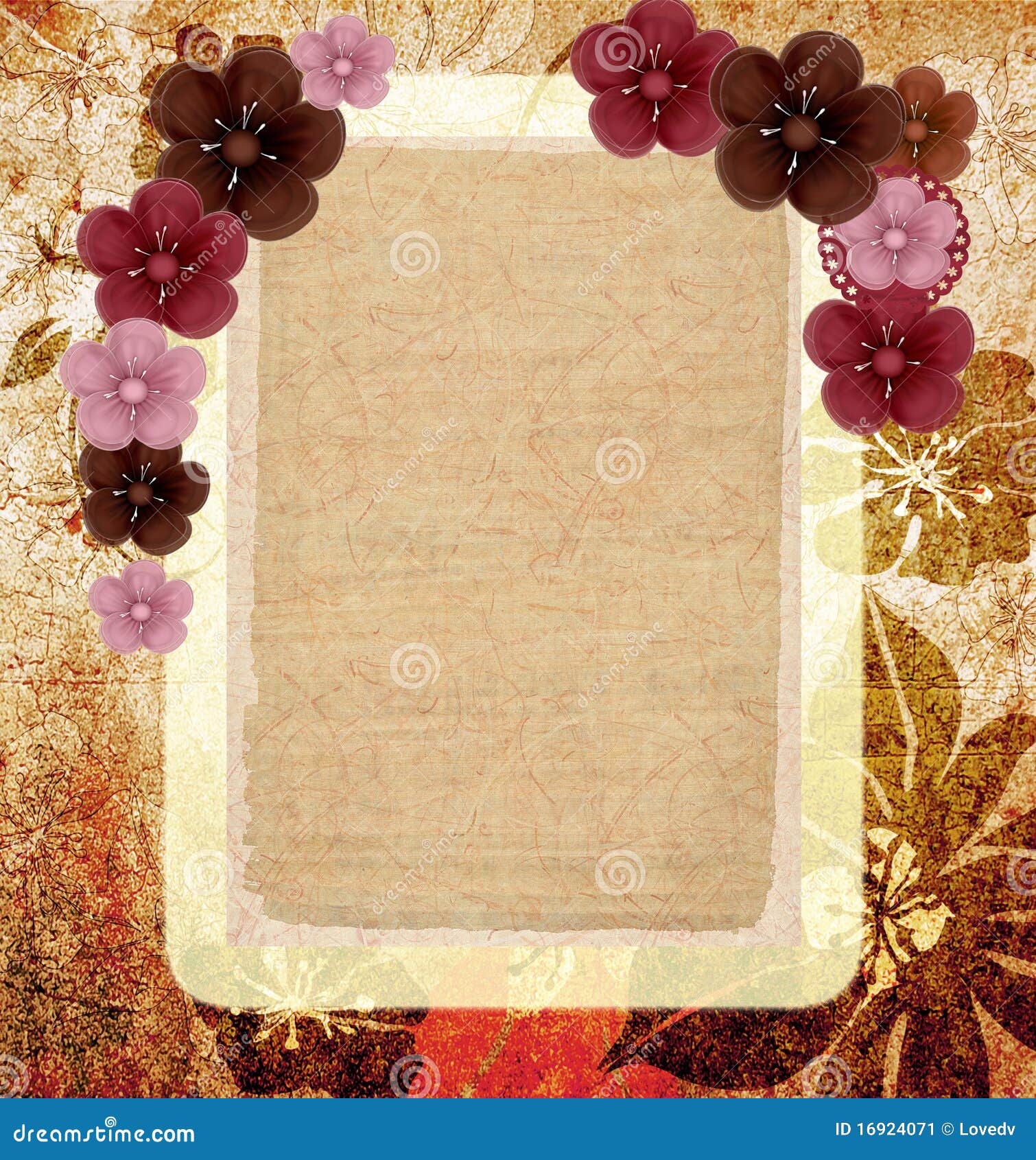 floral vintage framework