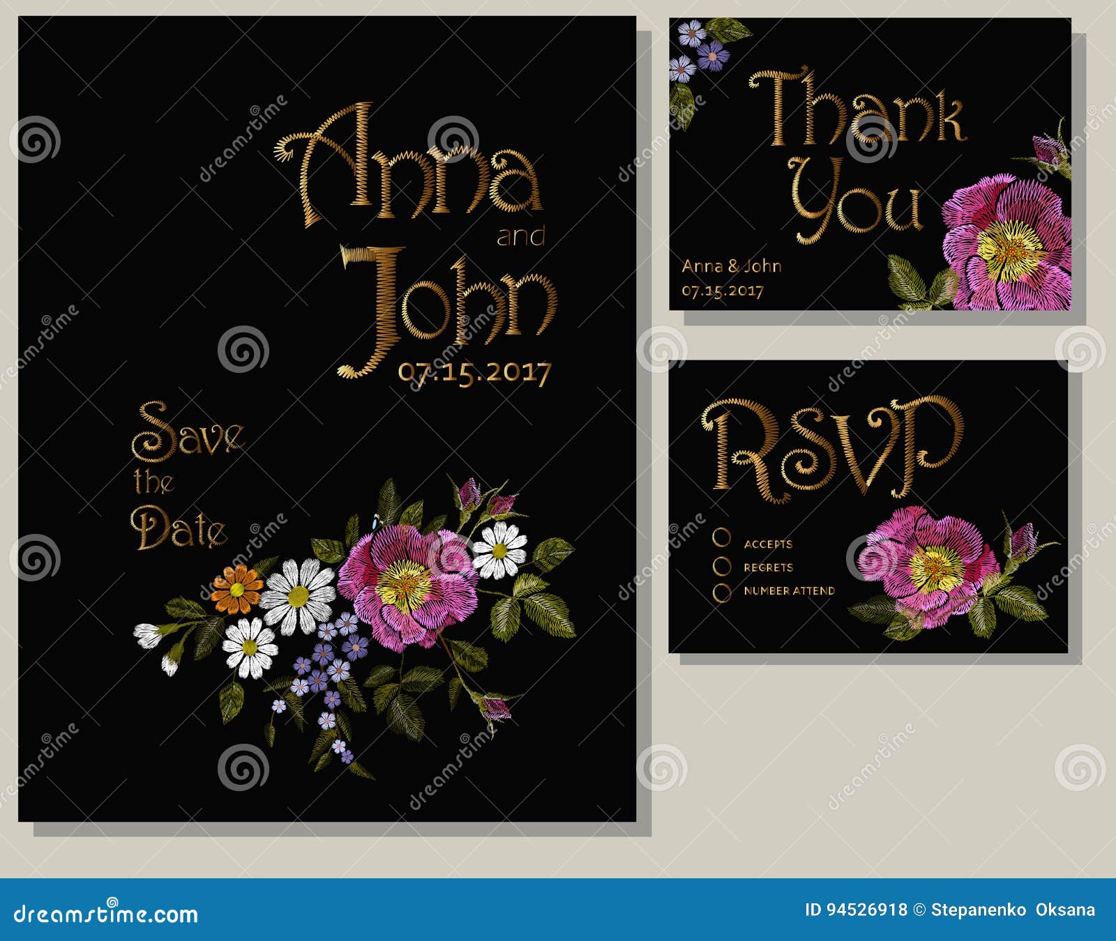 wedding template greeting card Cartoons, Stock & 2228 Illustrations  Vector Rsvp  Images