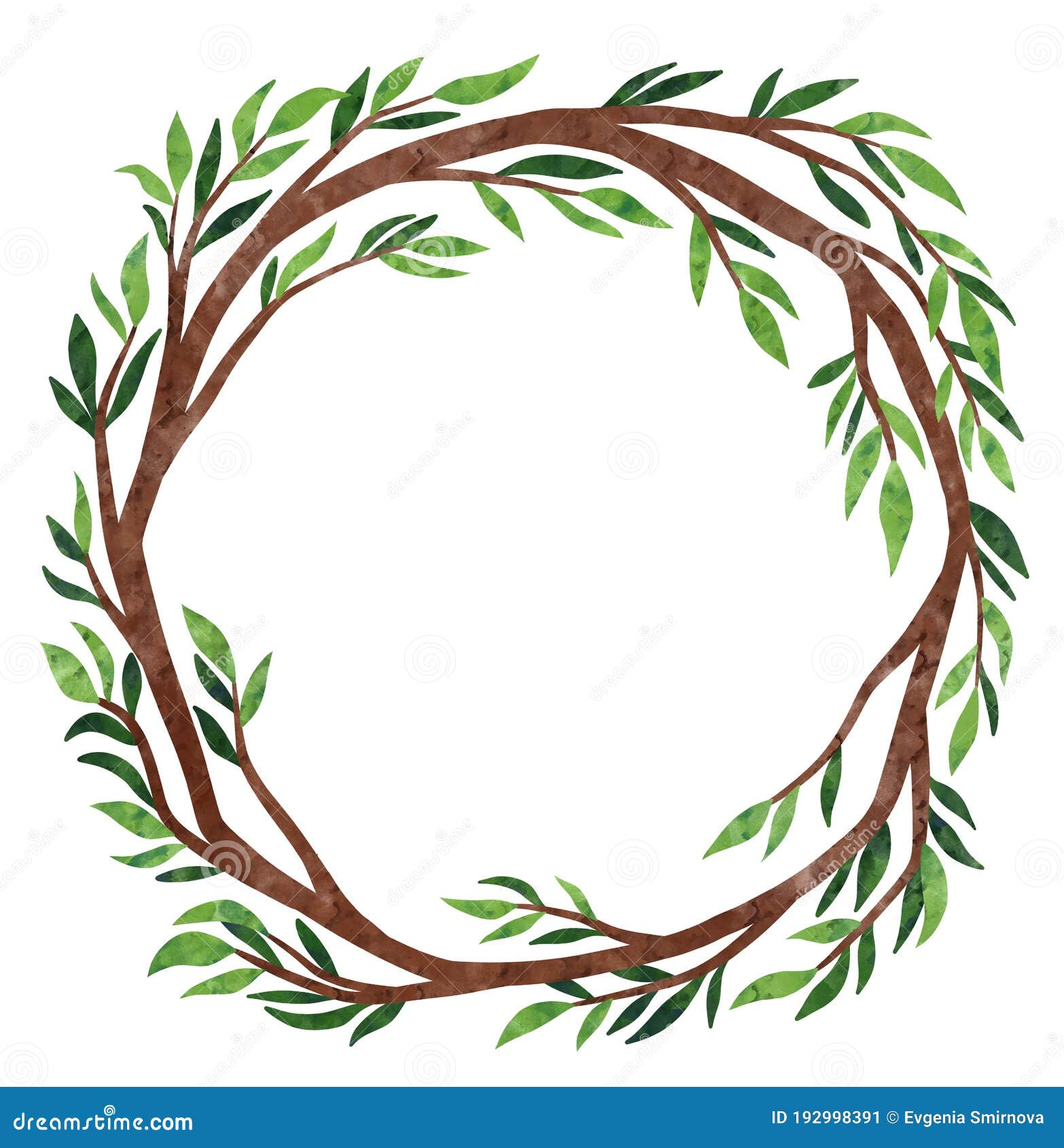 vignette design: Curly Willow Branches