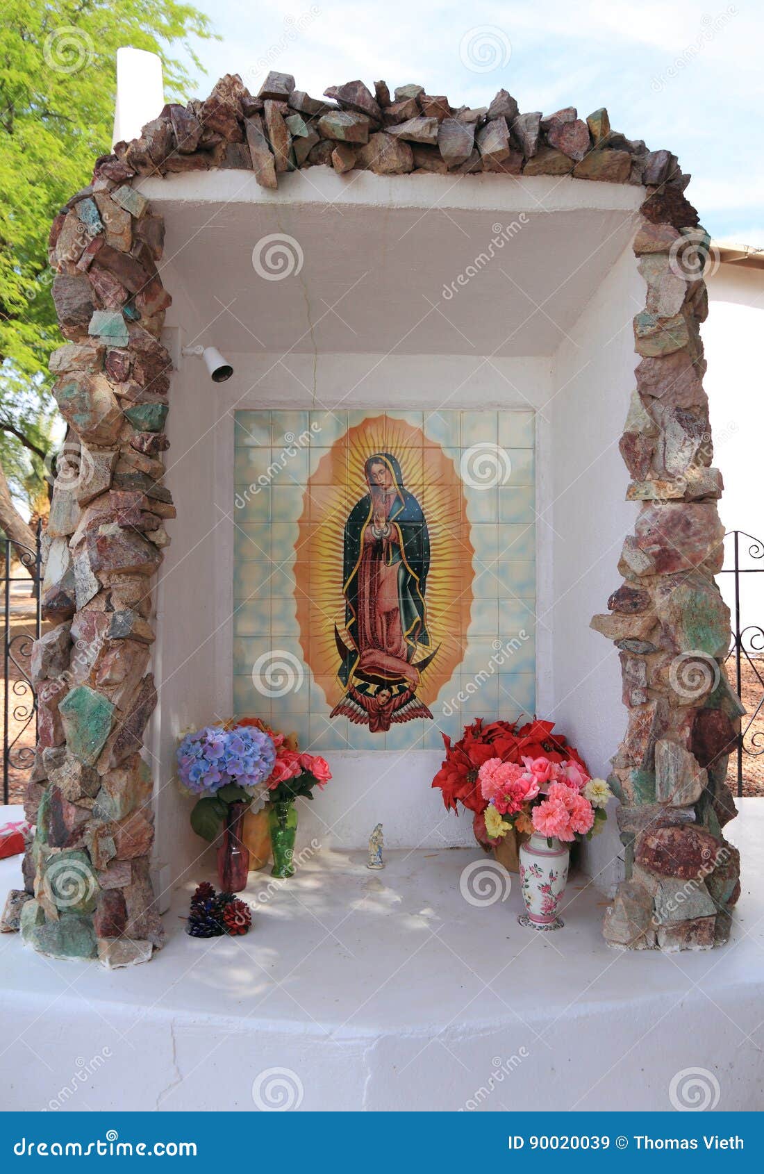 florence, arizona: virgin mary tile mosaic