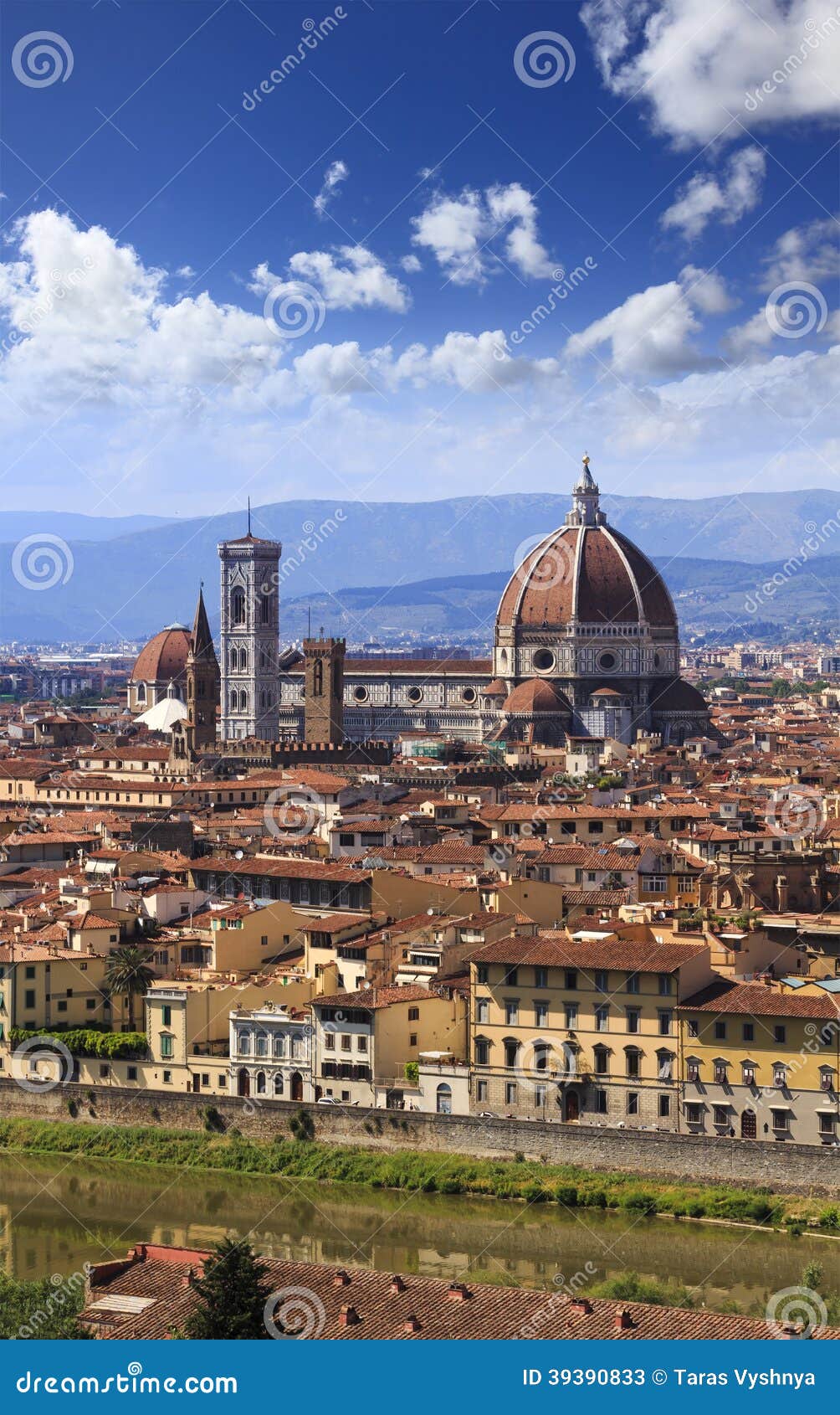 florence city roofs duomo vertical