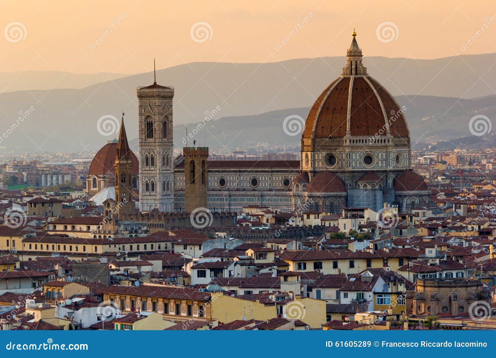florence, cityscape and cathedral and brunelleschi dome