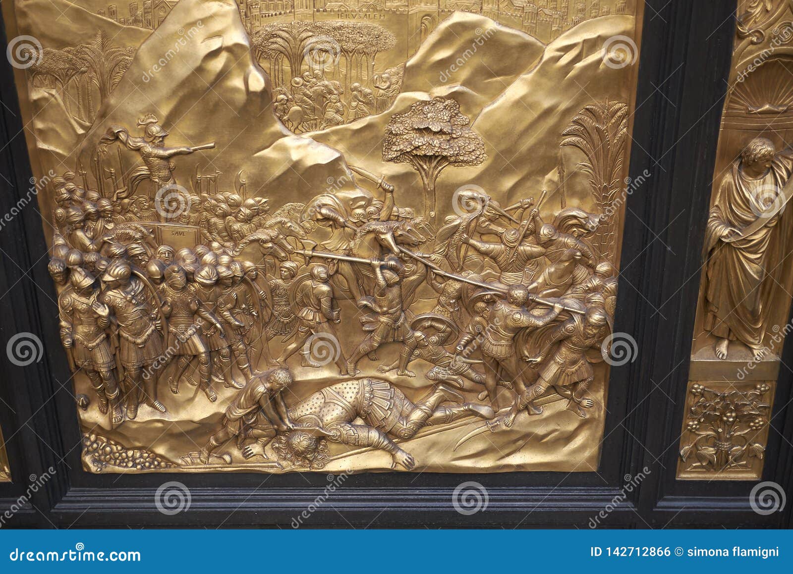 Details Of The Florence Baptistery Gates Of Paradise