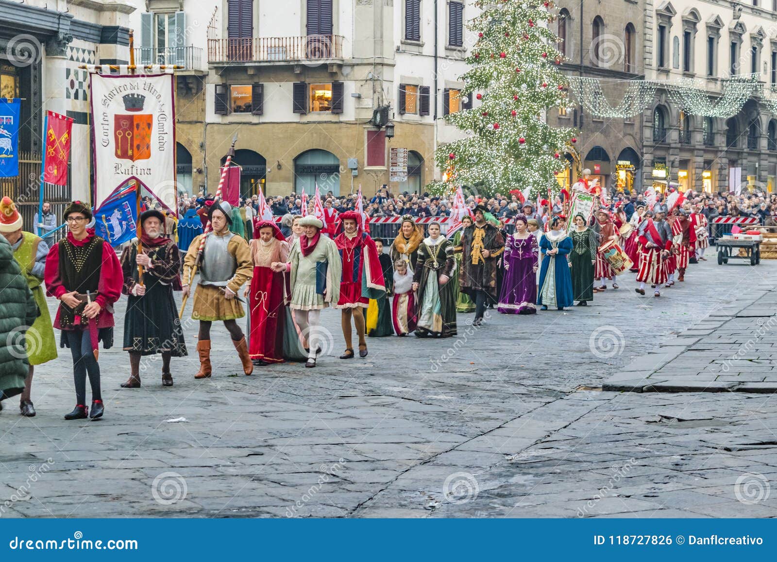 January 6 Traditional Celebration at Florence, Italy Editorial Photo