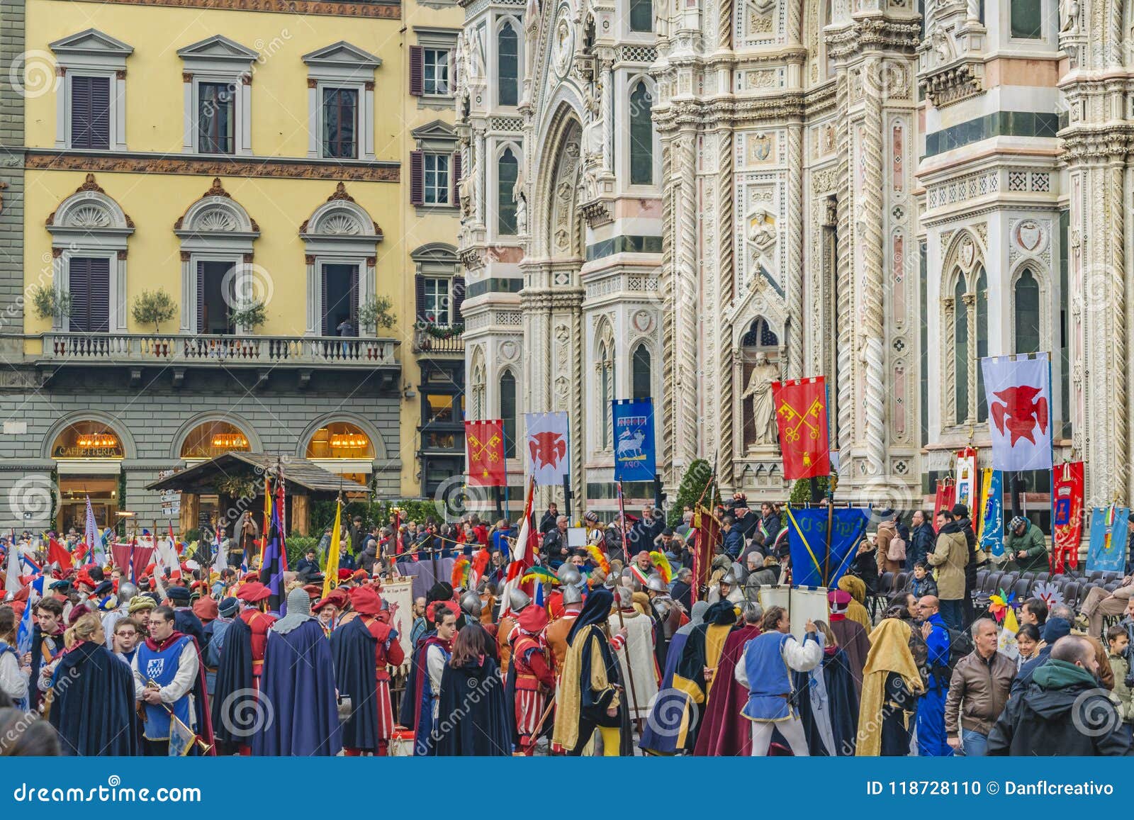 January 6 Traditional Celebration at Florence, Italy Editorial Image