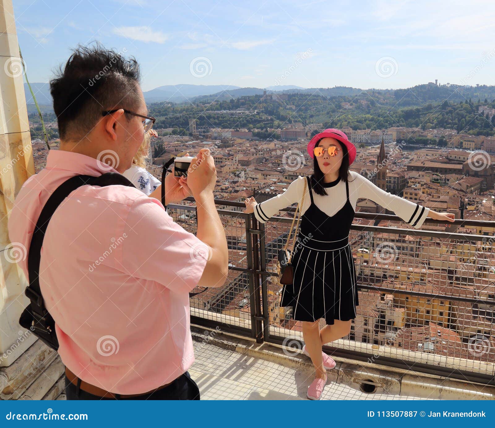 Tourists on the Cathedral Dome in Florence, Italy Editorial Photography ...