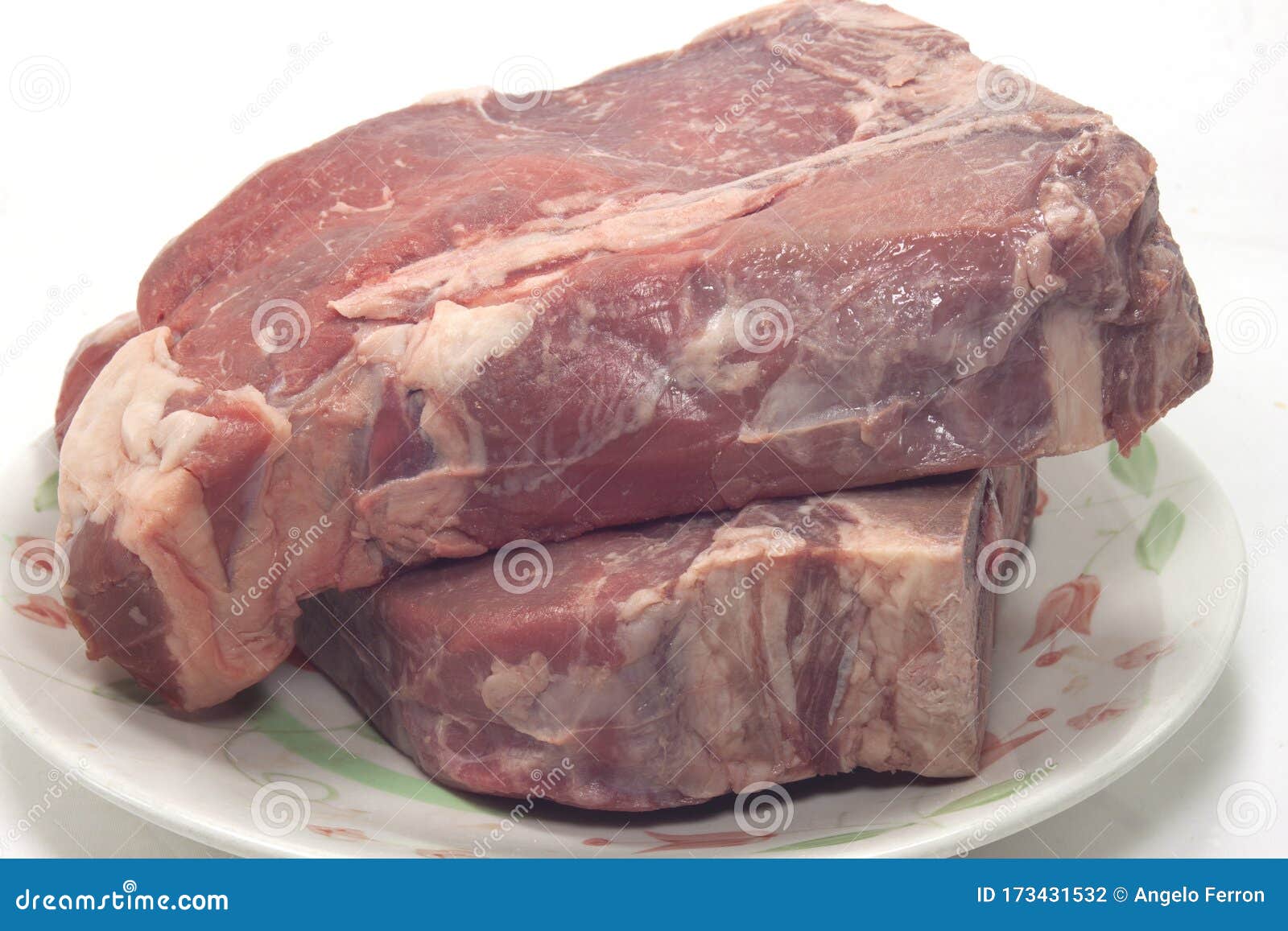 Florentine Steak Cut Particular before Cooking Stock Photo Image of