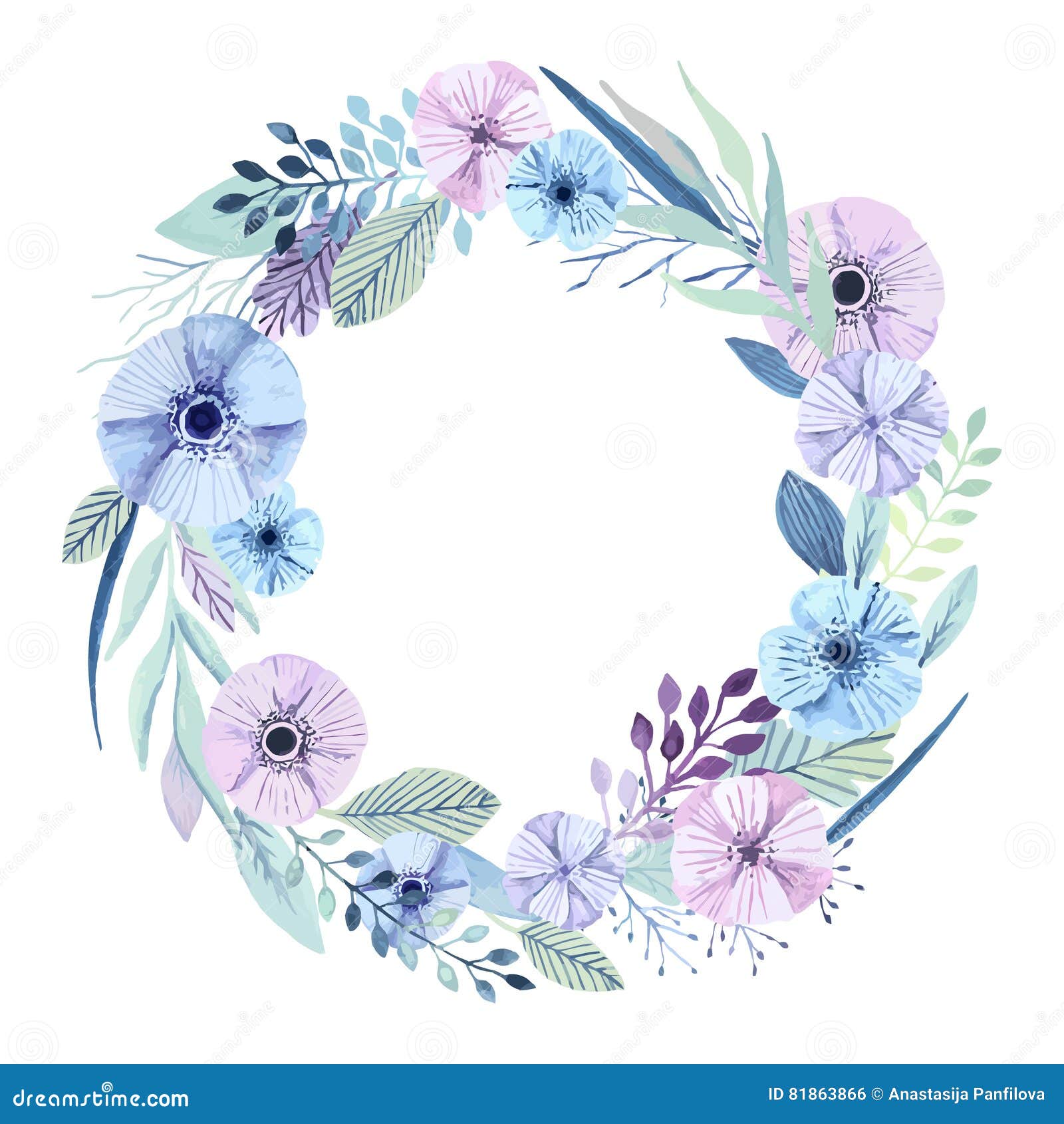 Flores De La Acuarela Del Vector Ilustración del Vector - Ilustración de elementos, floral: 81863866 Flores De La Acuarela Del Vector Ilustración del Vector - Ilustración de elementos, floral: 81863866