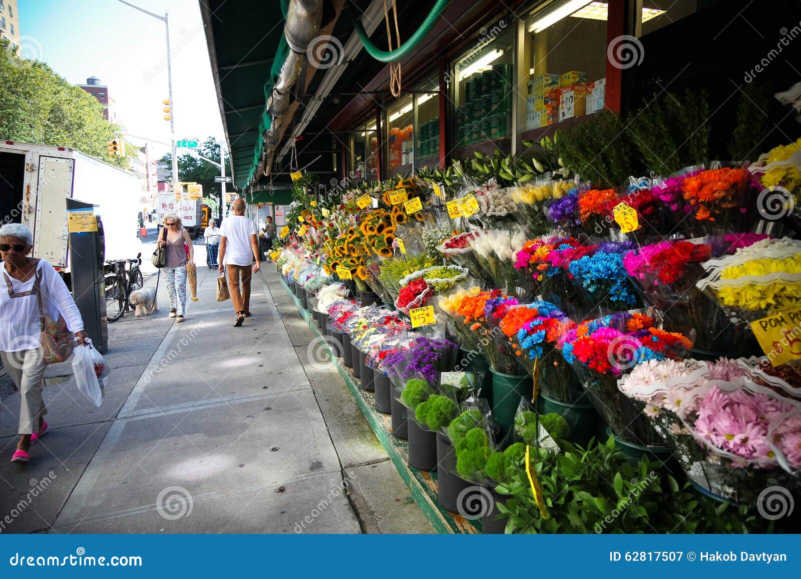 Flores de Manhattan fotografía editorial. Imagen de america 62817507