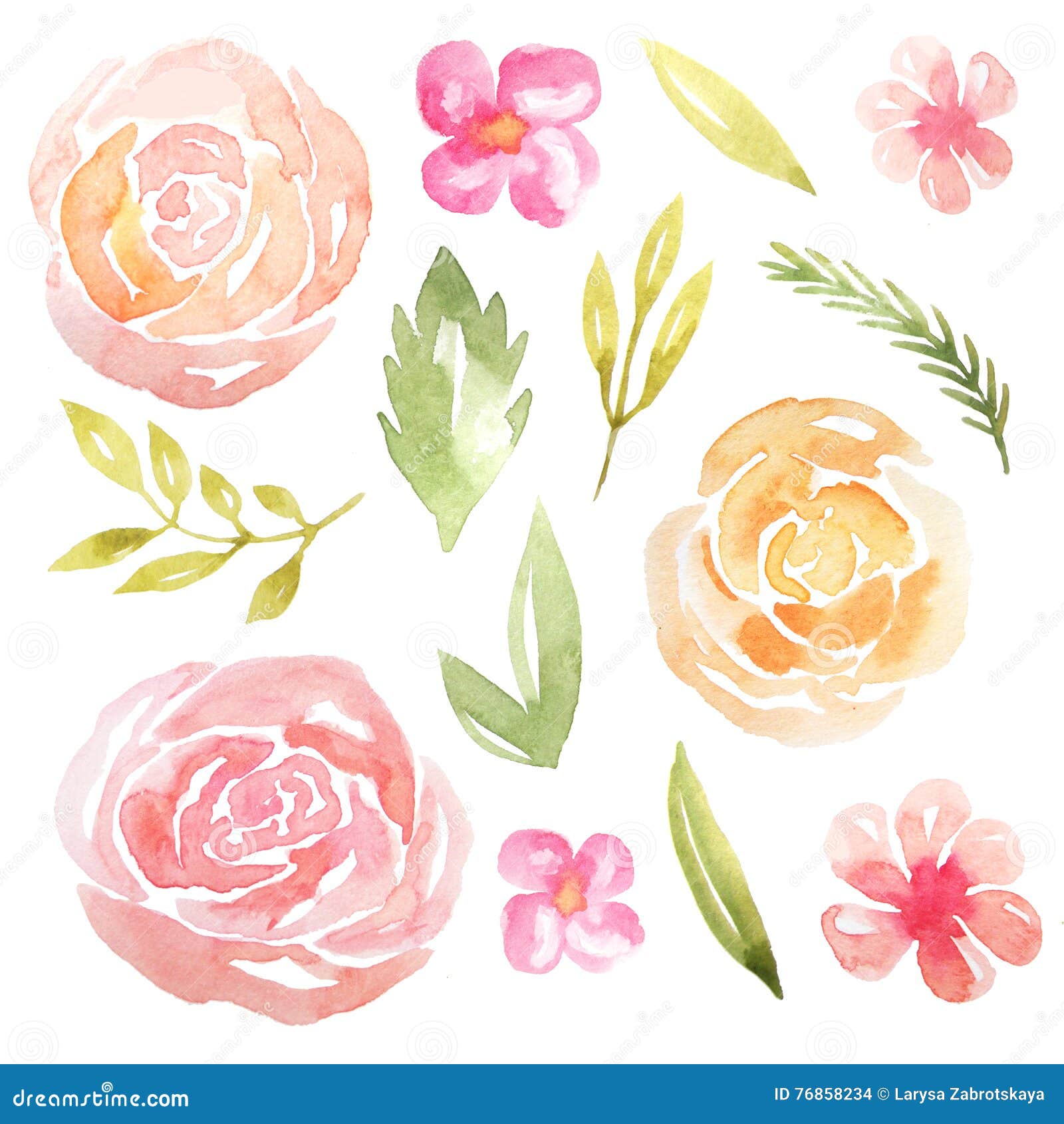 Desenhos de flores em aquarela de jardins pintados para inspirar