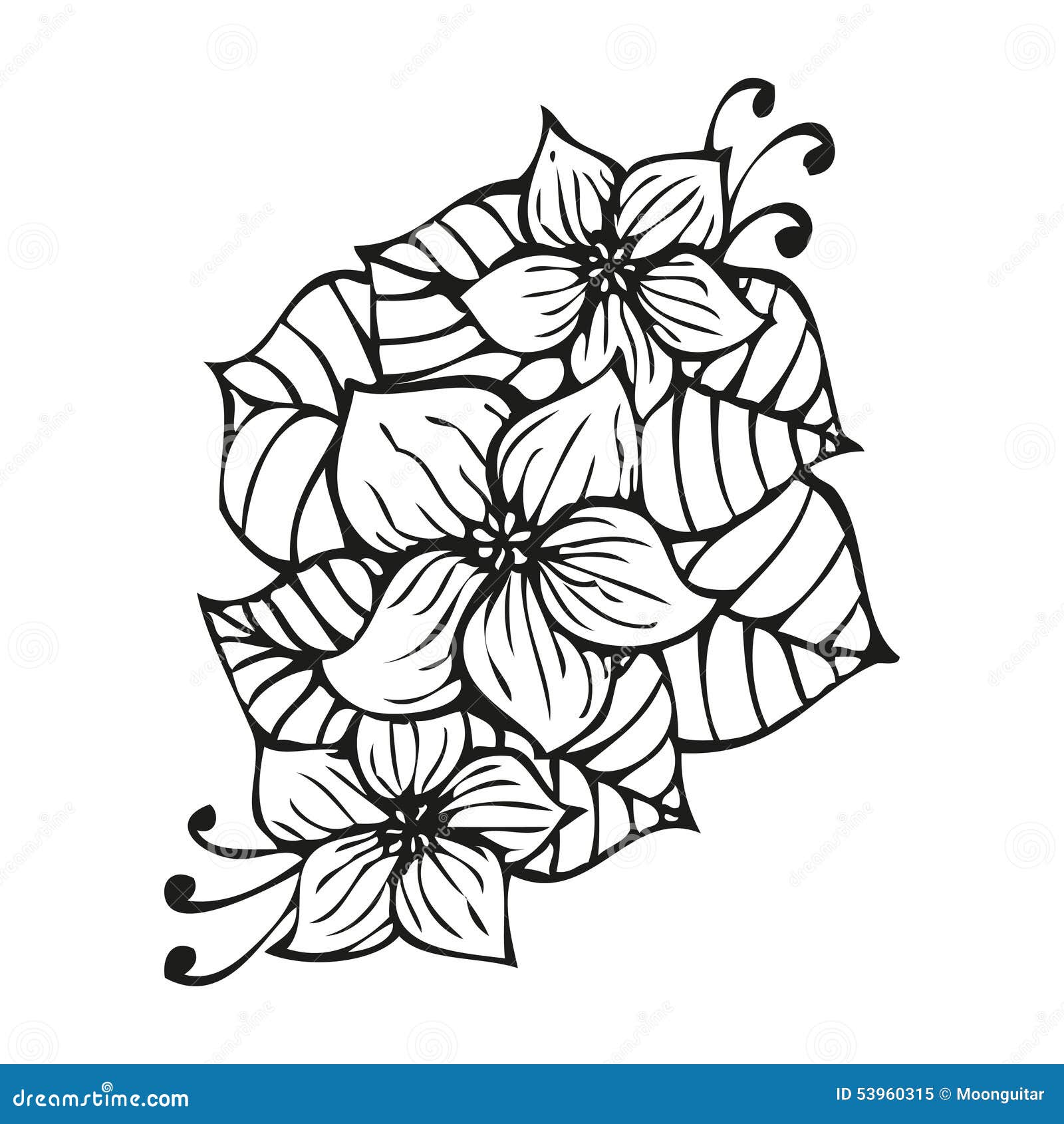Flores Negras Asombrosas En Estilo Del Tatuaje Ilustración del Vector - Ilustración de flor, negro: 53960315 Flores Negras Asombrosas En Estilo Del Tatuaje Ilustración del Vector - Ilustración de flor, negro: 53960315