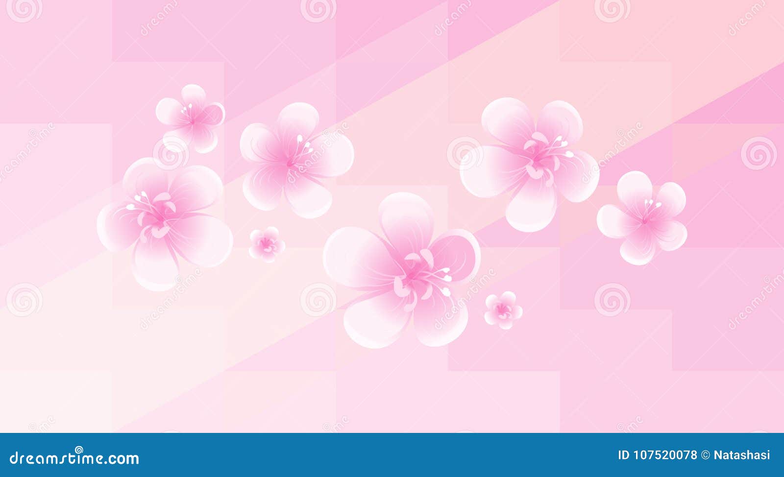 Flores Rosas Claras Aisladas En Fondo Poligonal Rosado Suave Flores Del  Apple-árbol Cherry Blossom Cmyk Del Vector EPS 10 Ilustración del Vector -  Ilustración de flor, caos: 107520078
