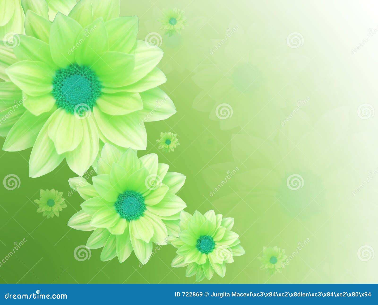 Flores verdes stock de ilustración. Ilustración de manojo - 722869 Flores verdes stock de ilustración. Ilustración de manojo - 722869