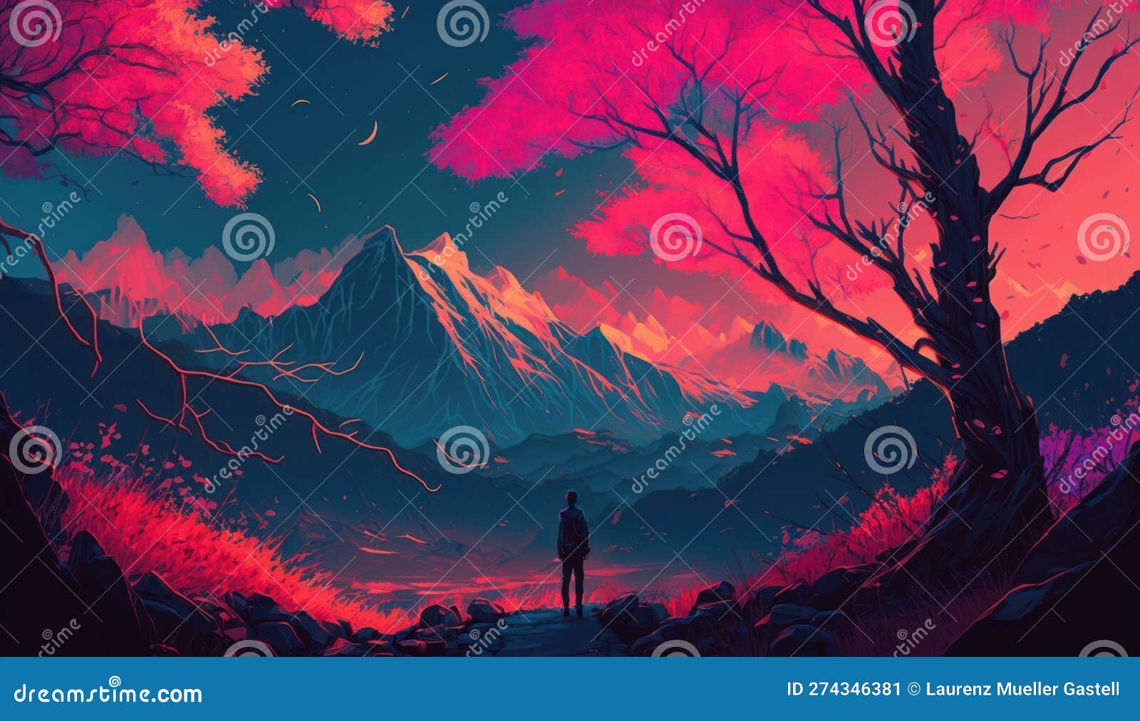 Anime, floresta, paisagem, HD papel de parede