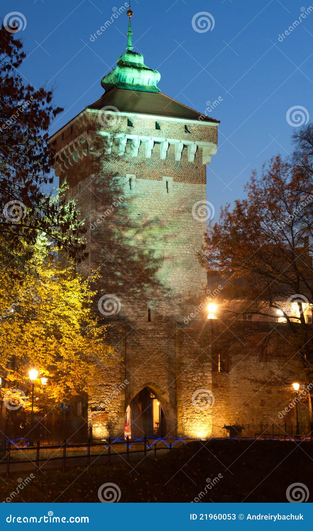 florianska gate in krakow