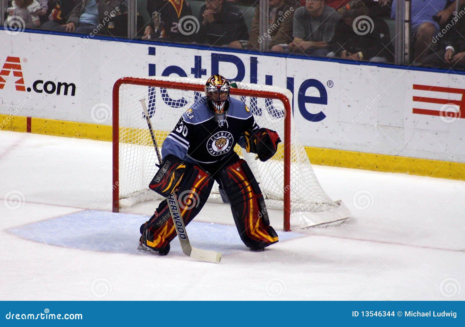 Florida Panthers Goalie editorial stock image. Image of atlantic 13546344