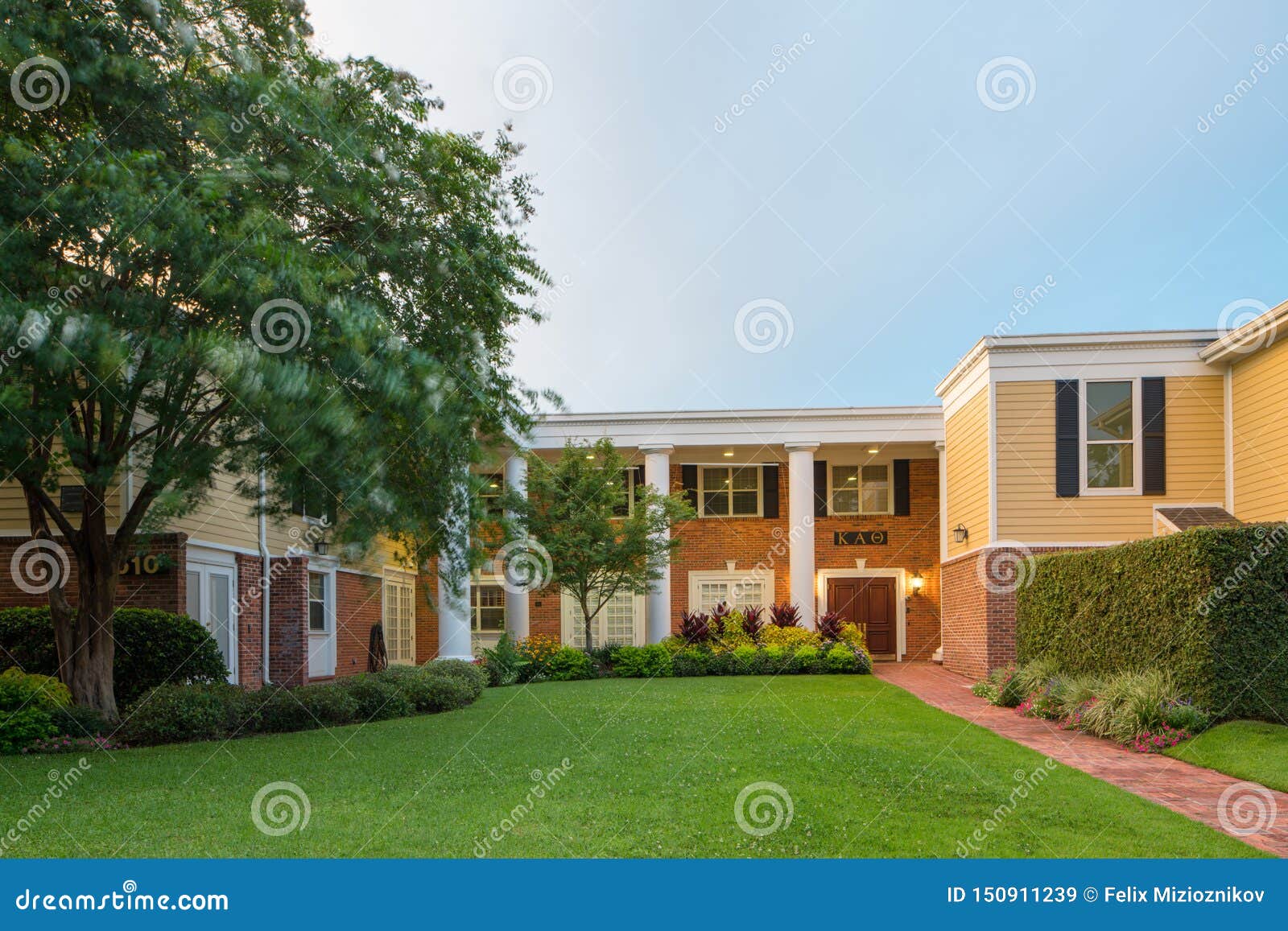 Florida State University Fraternity House Chapters Stock Image Image
