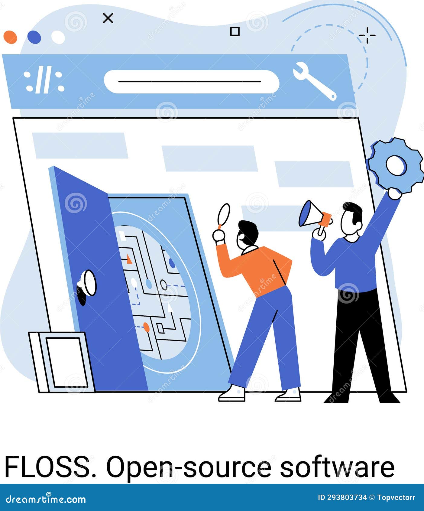 FLOSS Open Source Software. Free Product Anyone Can Freely Redistribute