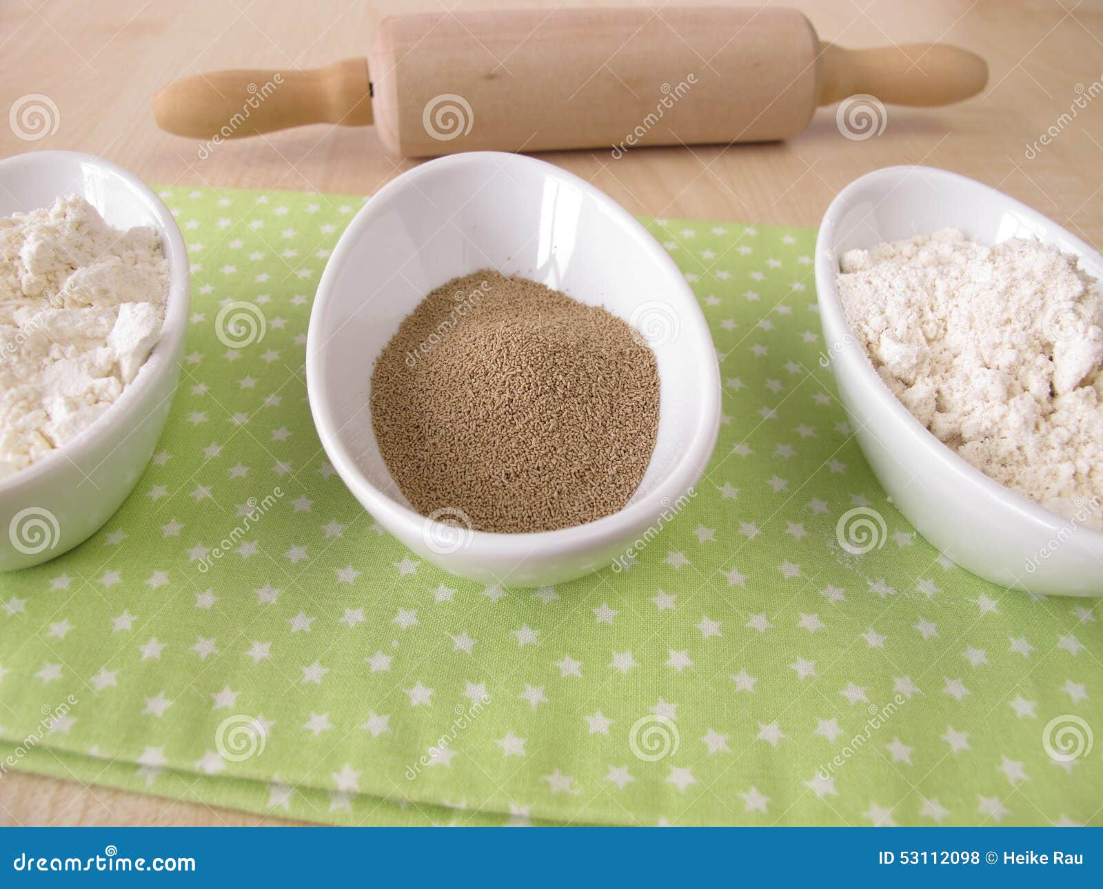 Flour and Dry Baker S Yeast Stock Photo Image of bake, baker 53112098
