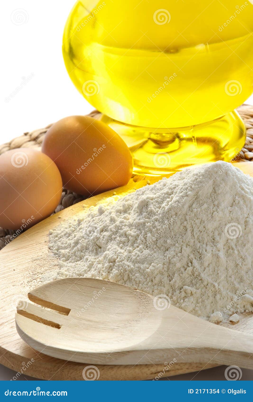 Flour, Eggs, Oilingredients Stock Photo Image of dough, loaf 2171354