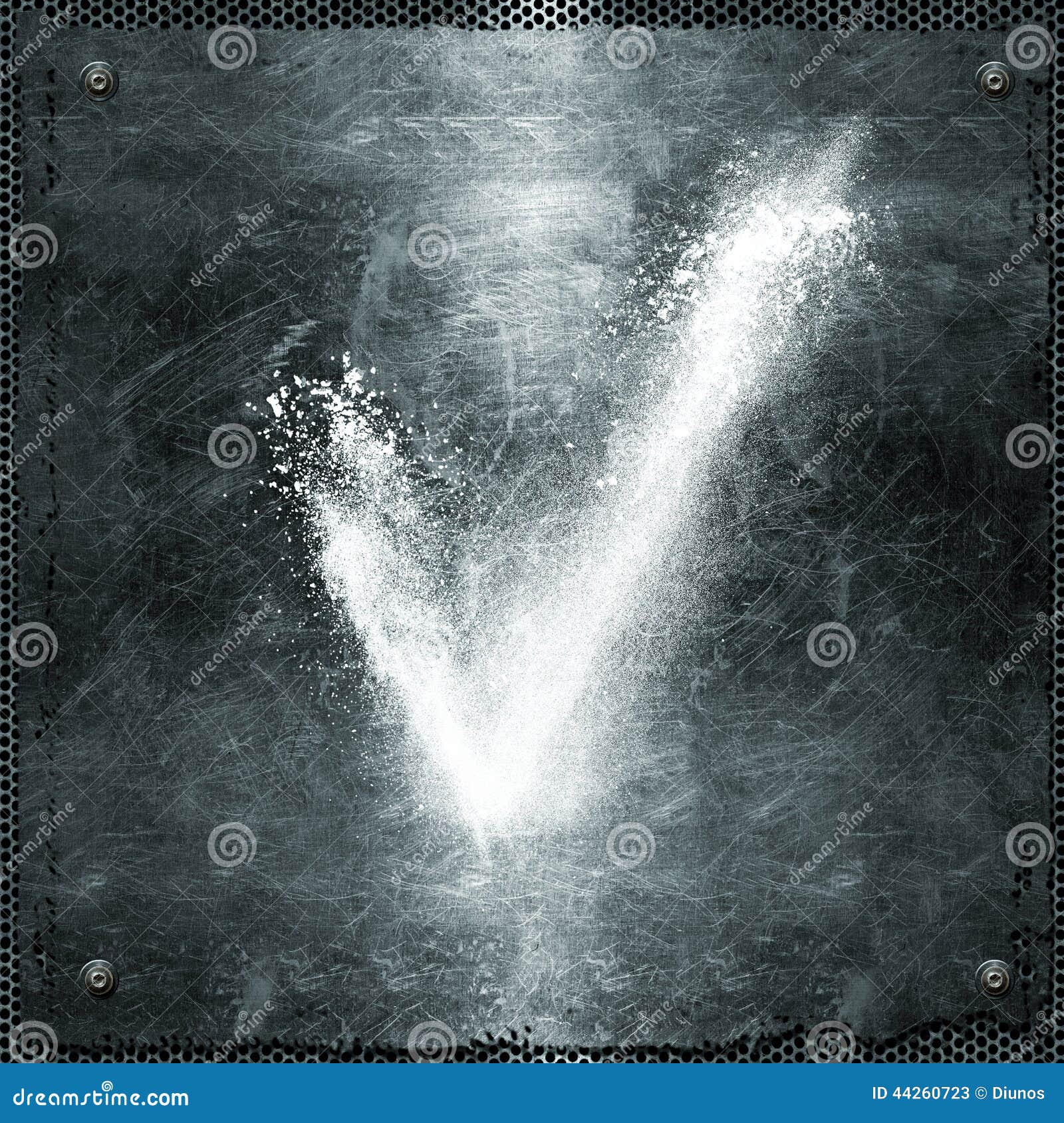 Flour on metal plate stock image. Image of hook, dust 44260723