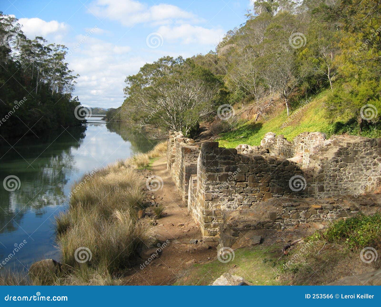 Flour mill ruins stock photo. Image of historic, river 253566