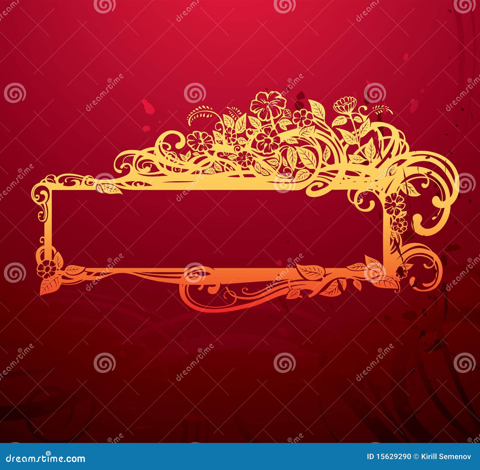 Flourish banner stock vector. Illustration of scroll 15629290