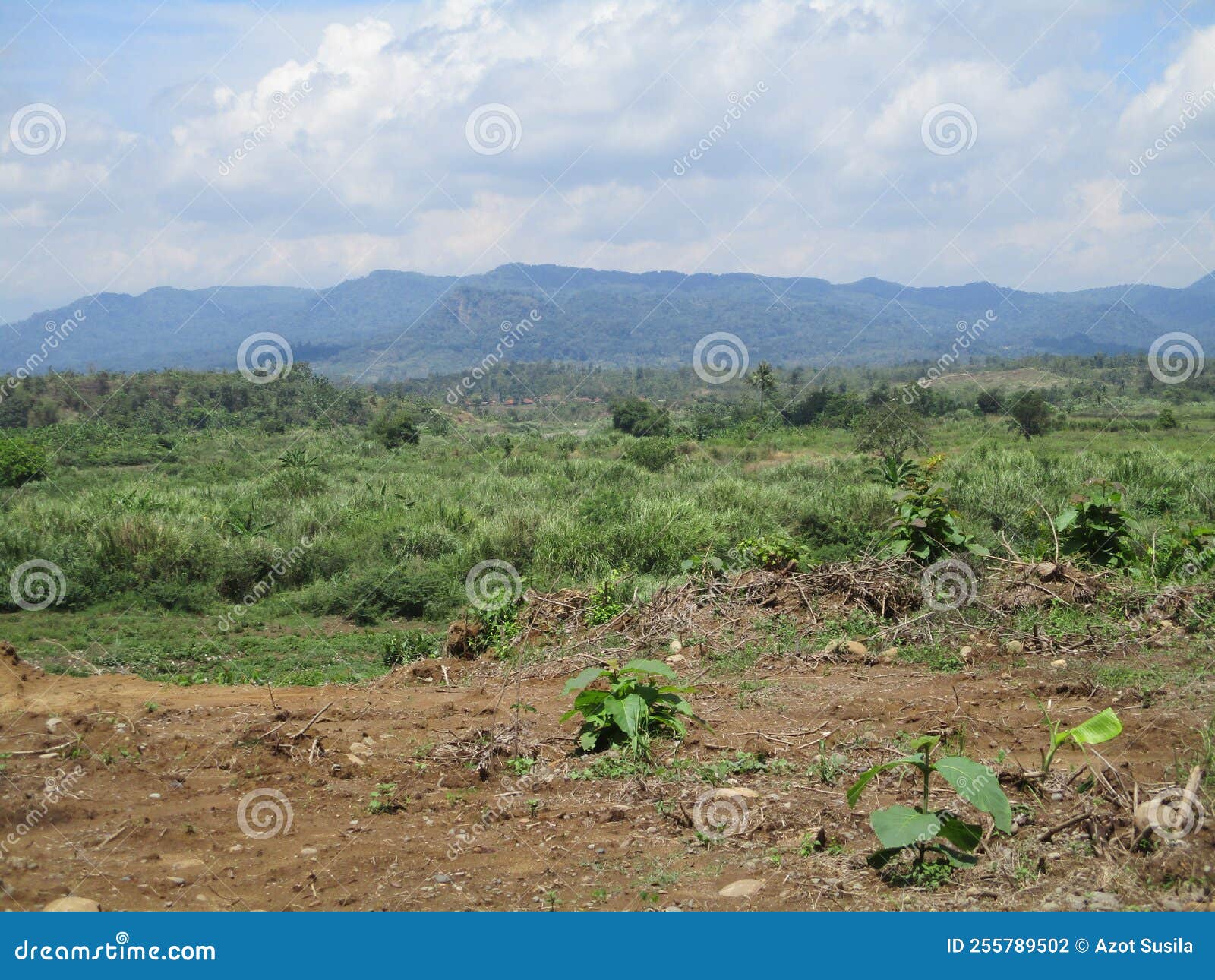 the flow of the cipunagara river on a hilly mountain is a free and open place for the public