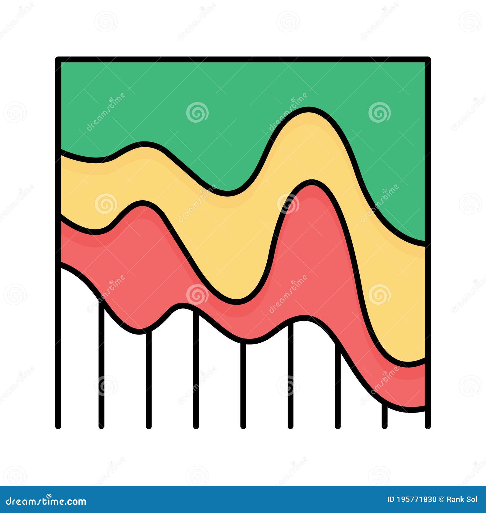 flow fill  icon which can easily modify or edit