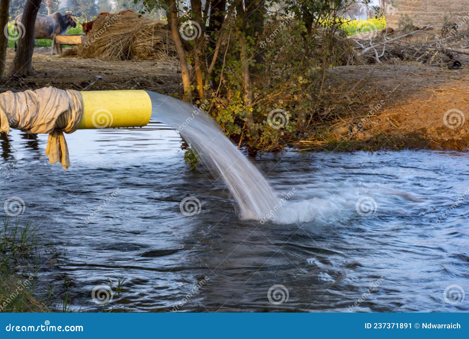 Classical Irrigation Tube Well Stock Image Image of drainage, piping