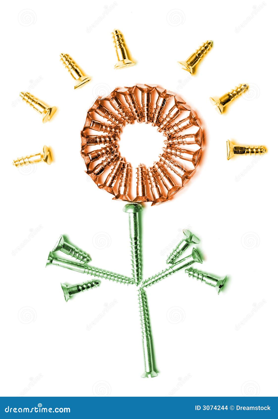 Flower stock photo. Image of industrial, macro, mechanic 3074244